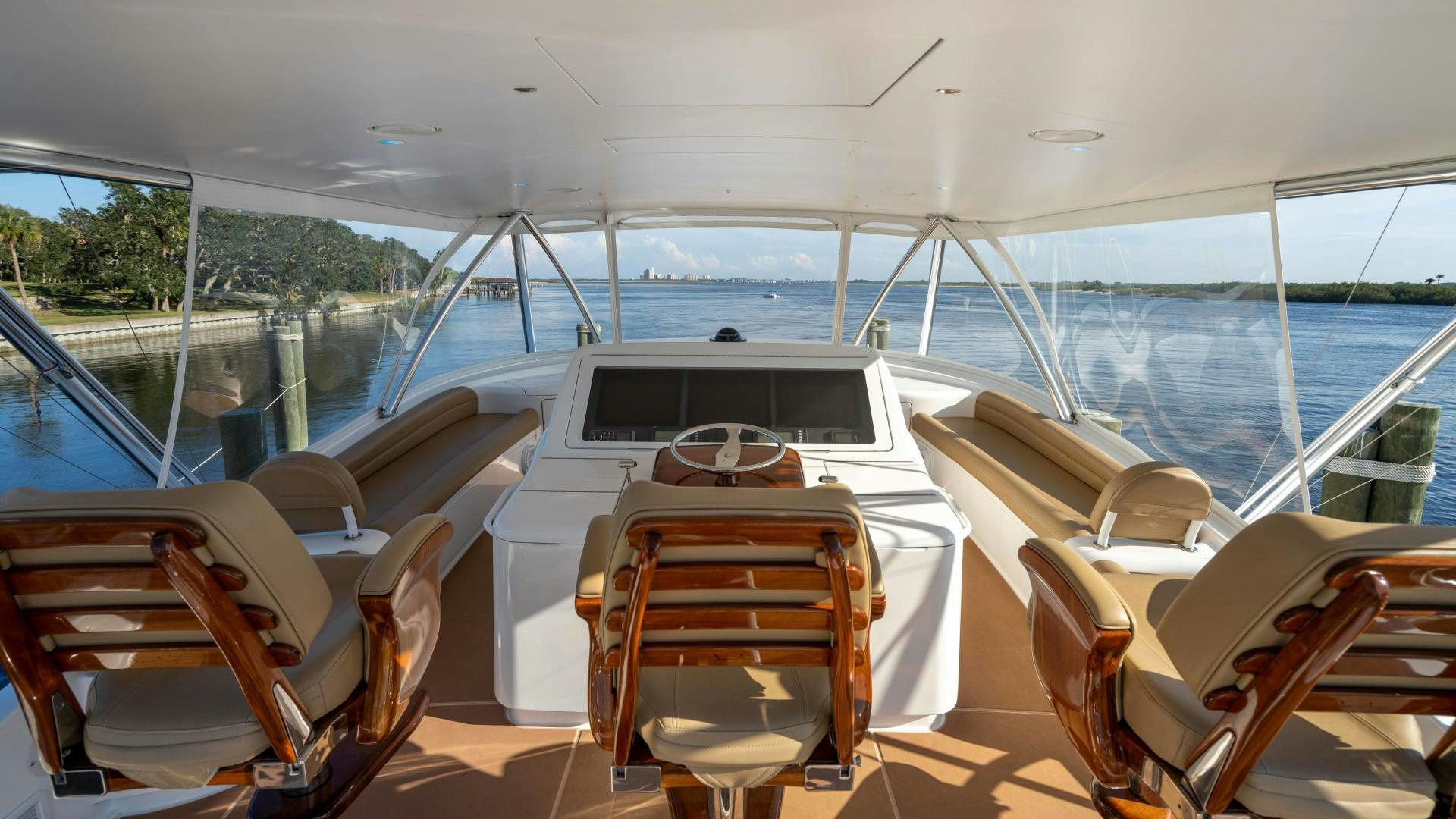 the inside of a boat aboard HOW SWEET IT IS Yacht for Sale