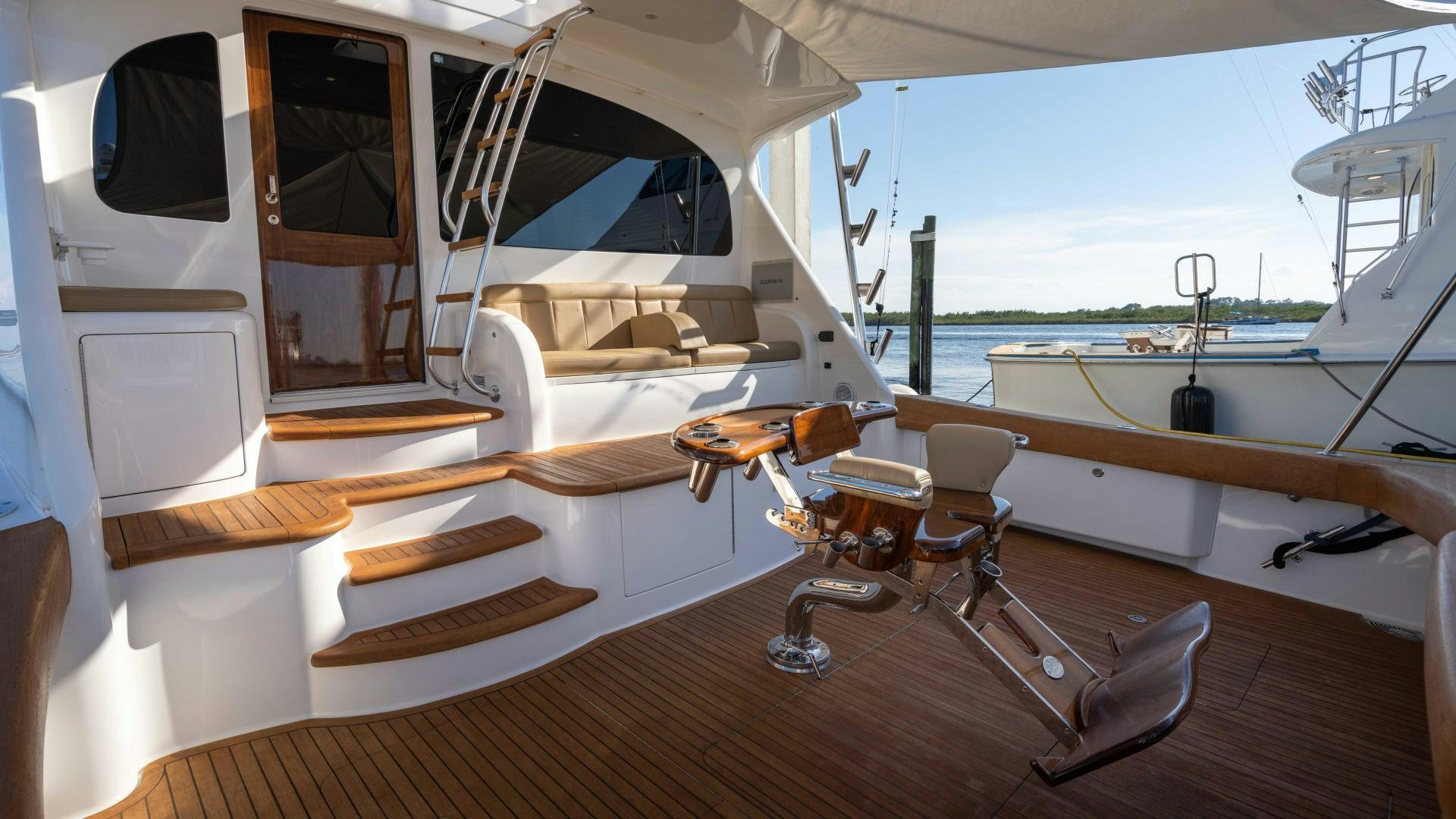 inside of a boat aboard HOW SWEET IT IS Yacht for Sale