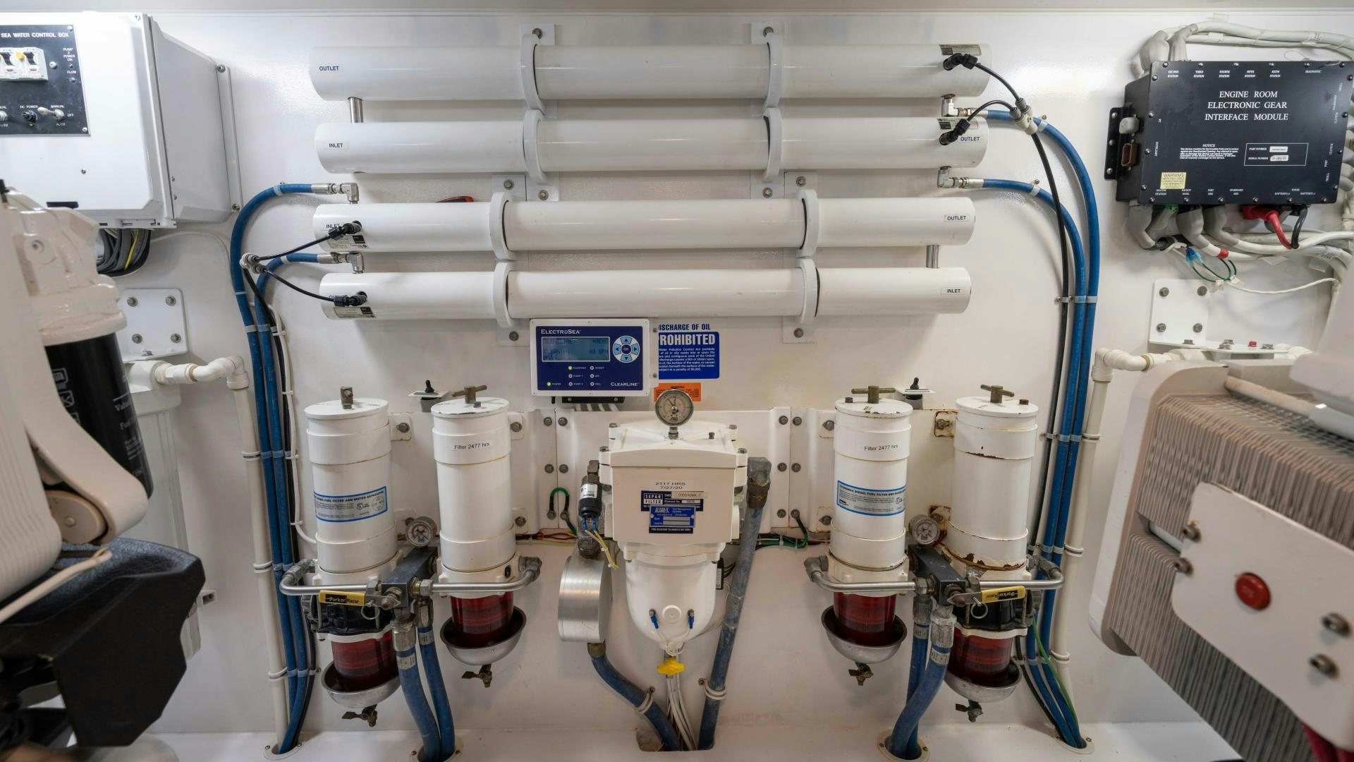 a close-up of a machine aboard HOW SWEET IT IS Yacht for Sale