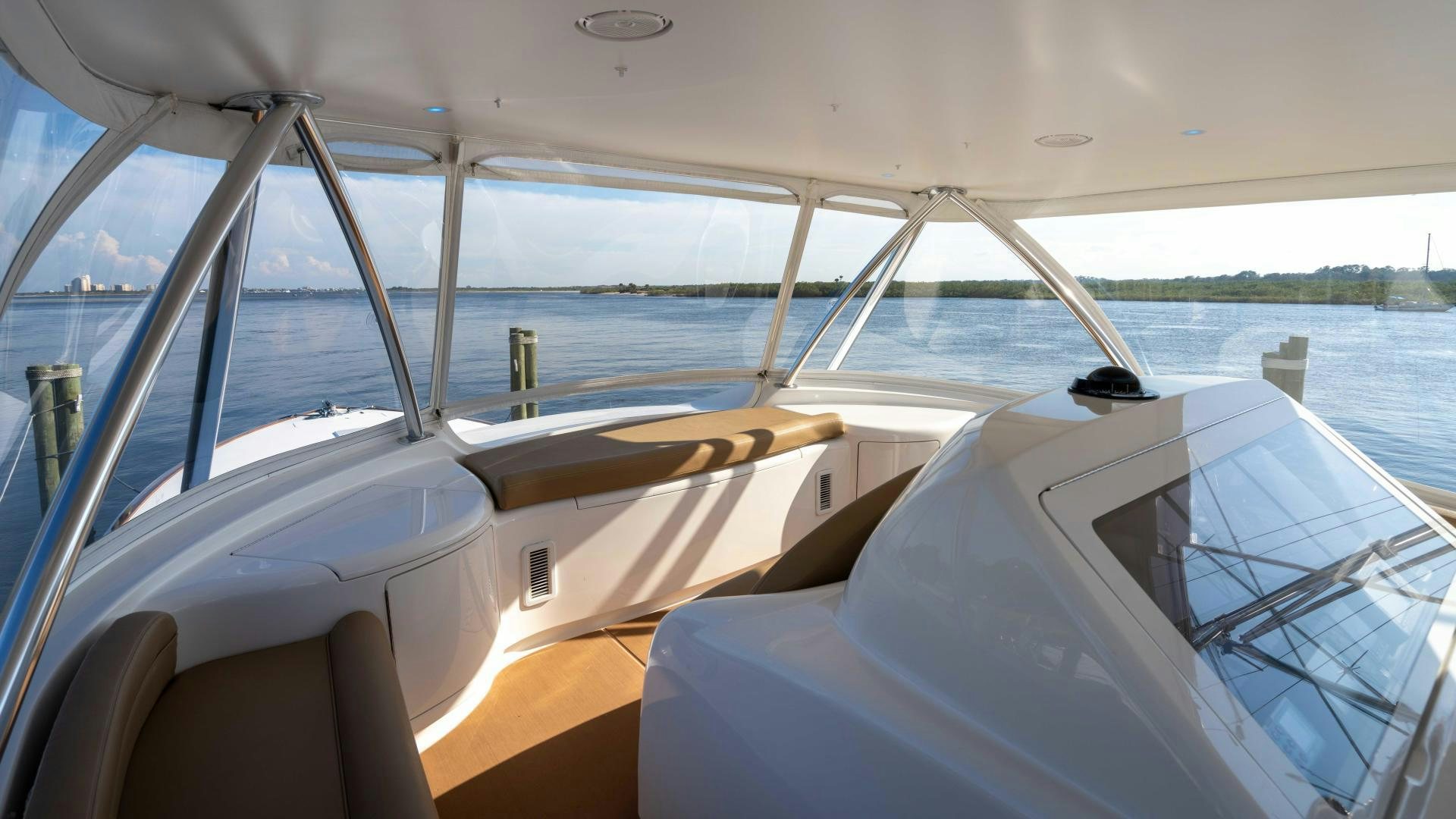 the inside of a boat aboard HOW SWEET IT IS Yacht for Sale