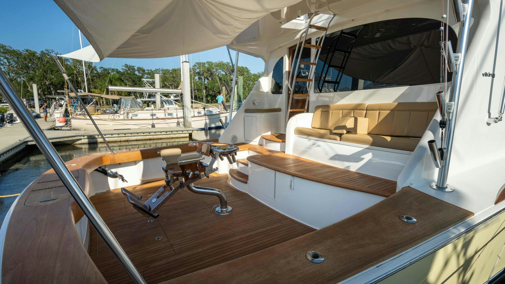 a boat on the water aboard HOW SWEET IT IS Yacht for Sale