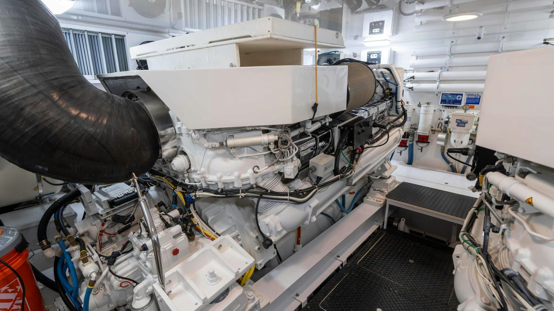 a machine with a large piece of equipment on it aboard HOW SWEET IT IS Yacht for Sale