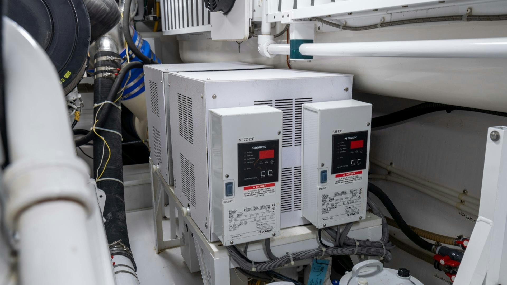 a machine with a screen aboard HOW SWEET IT IS Yacht for Sale