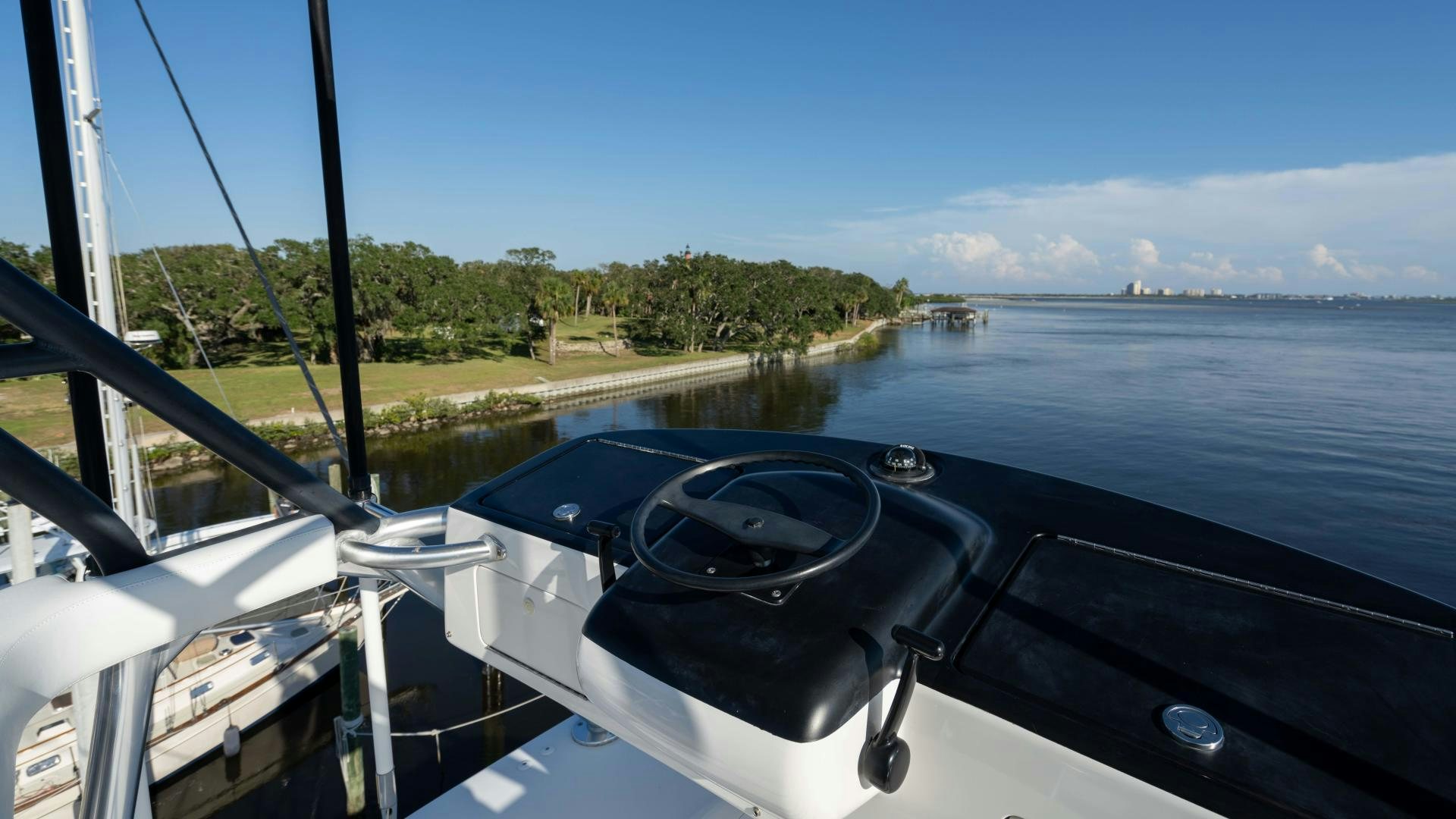 a boat on the water aboard HOW SWEET IT IS Yacht for Sale