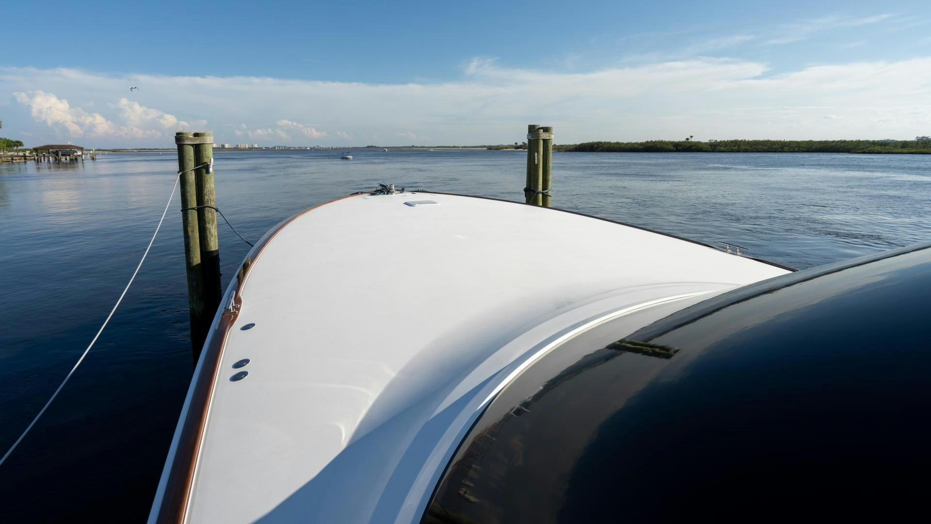 a boat on the water aboard HOW SWEET IT IS Yacht for Sale