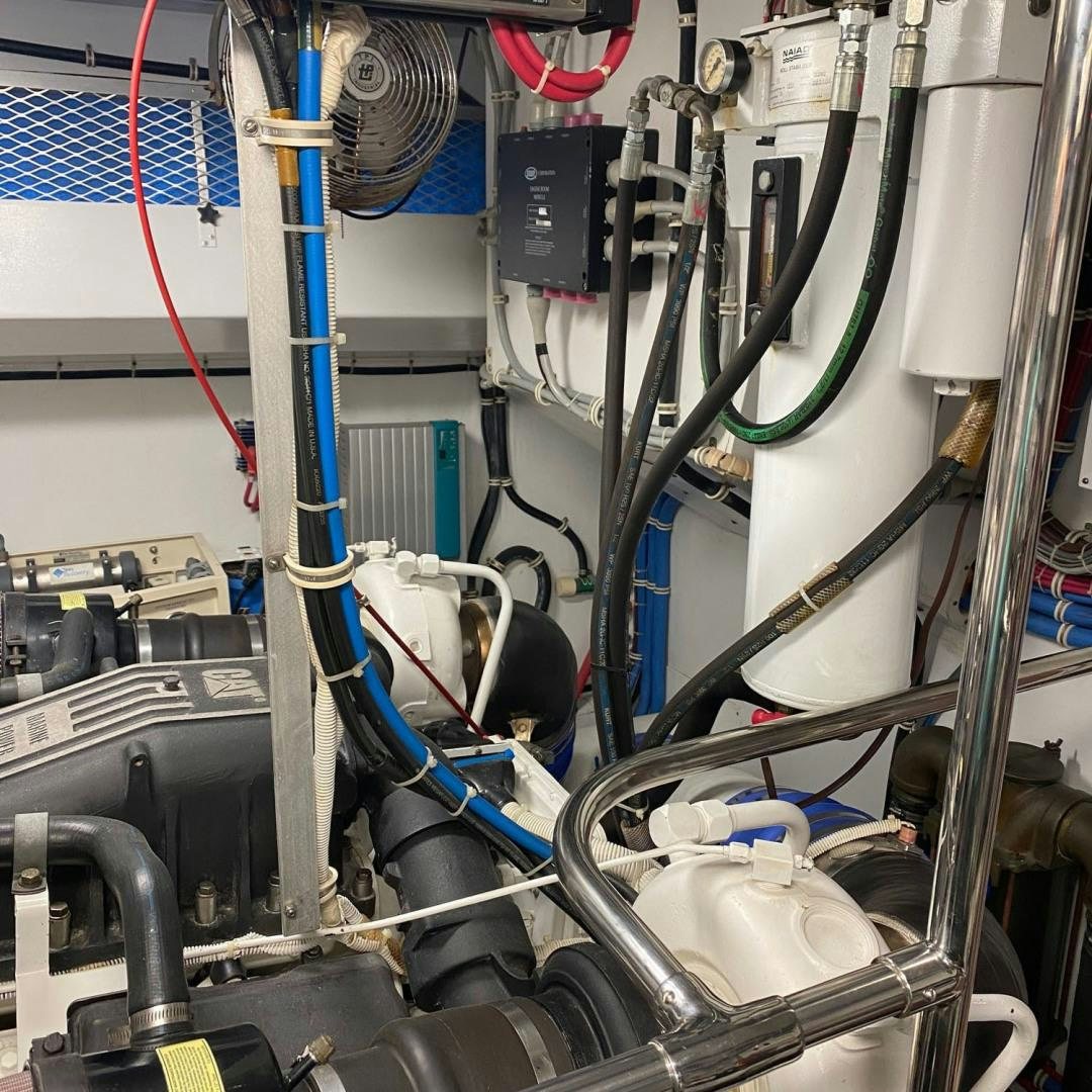 a close-up of a machine aboard SOCIAL DIRECTOR Yacht for Sale