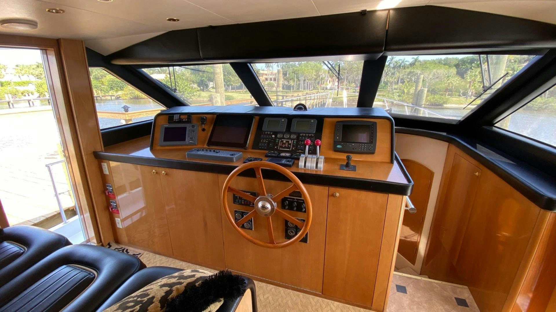 inside of a car aboard SOCIAL DIRECTOR Yacht for Sale