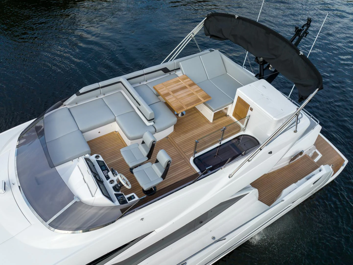 a boat on the water aboard DEALER DEMO Yacht for Sale