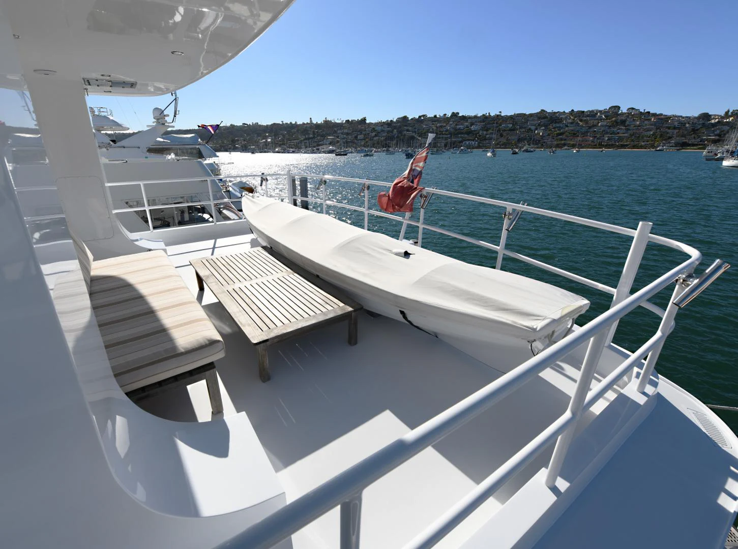 a boat on the water aboard AMARELLA F Yacht for Sale