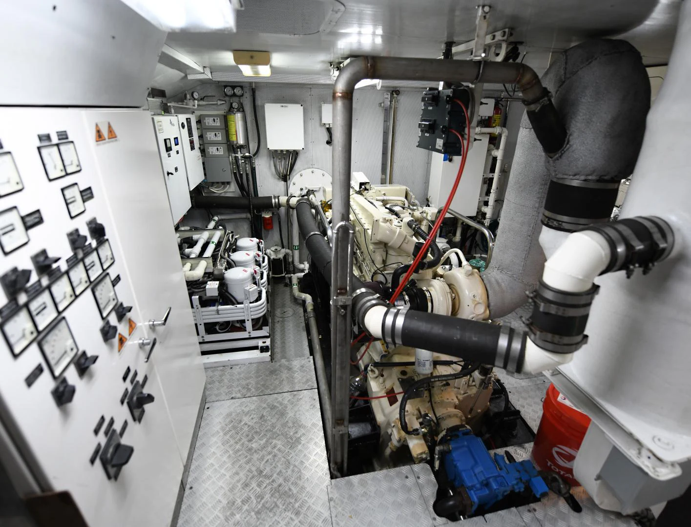 a machine with wires aboard AMARELLA F Yacht for Sale
