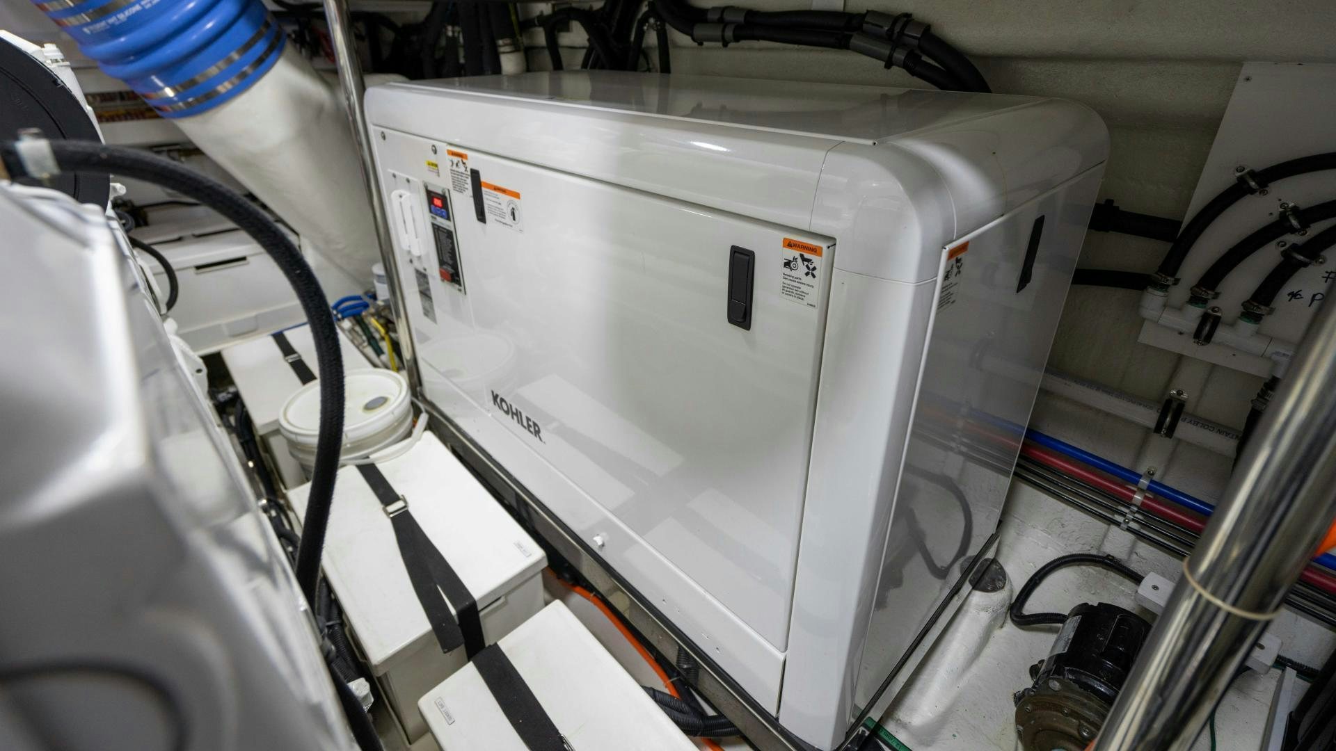 a machine with wires aboard RHYTHM'N BLUES Yacht for Sale