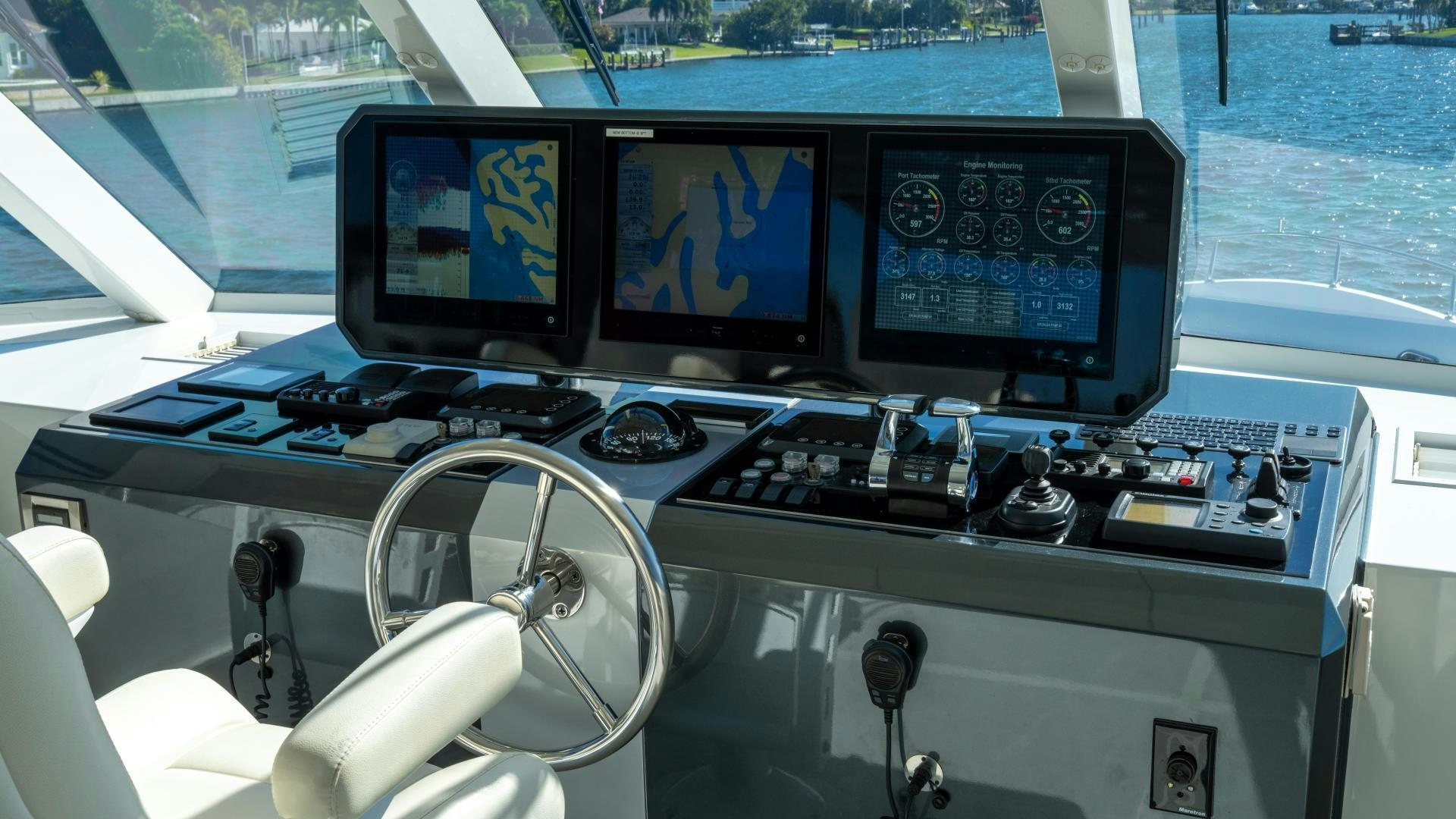 inside of a boat aboard RHYTHM'N BLUES Yacht for Sale