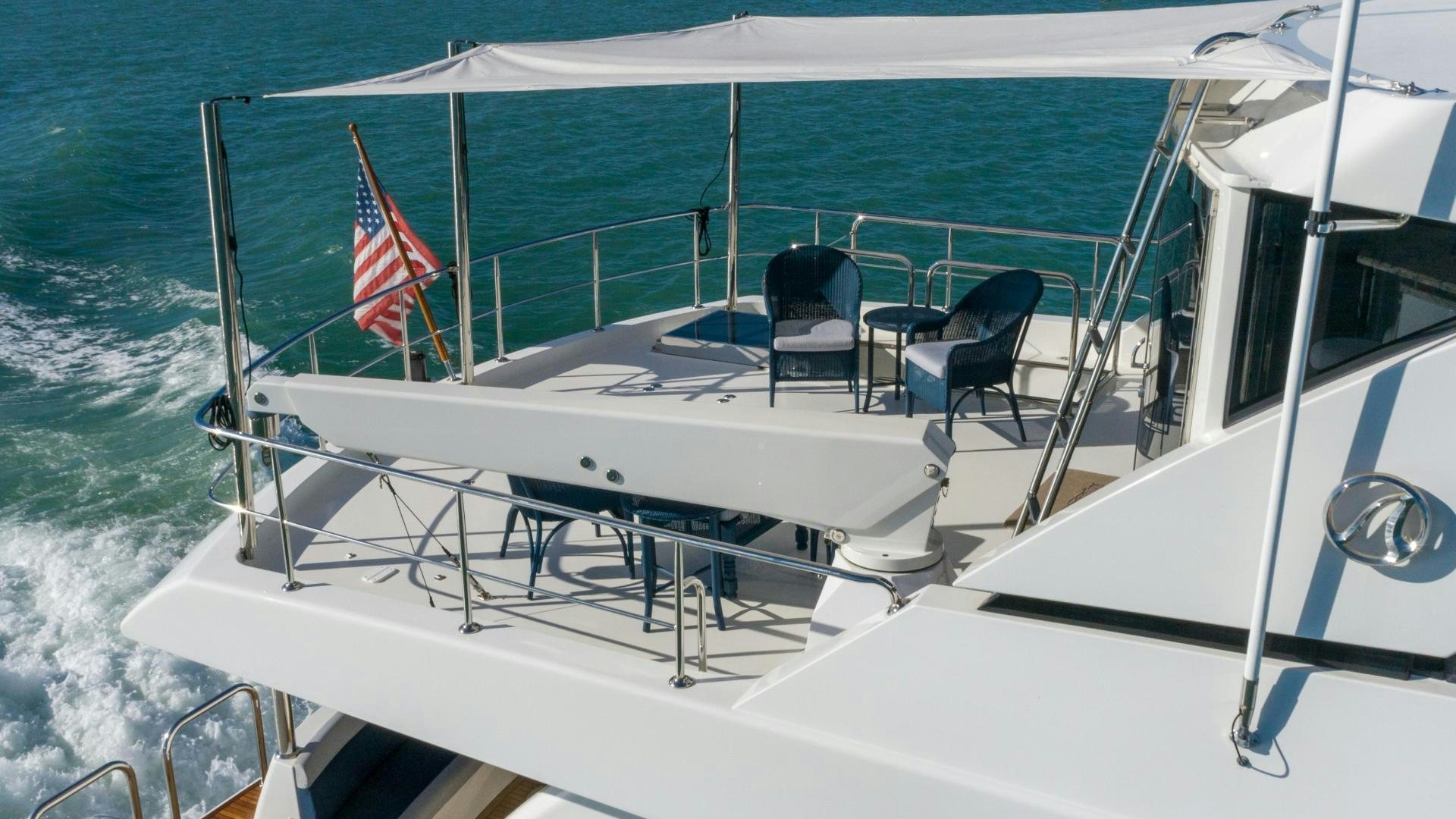 a boat on the water aboard RHYTHM'N BLUES Yacht for Sale