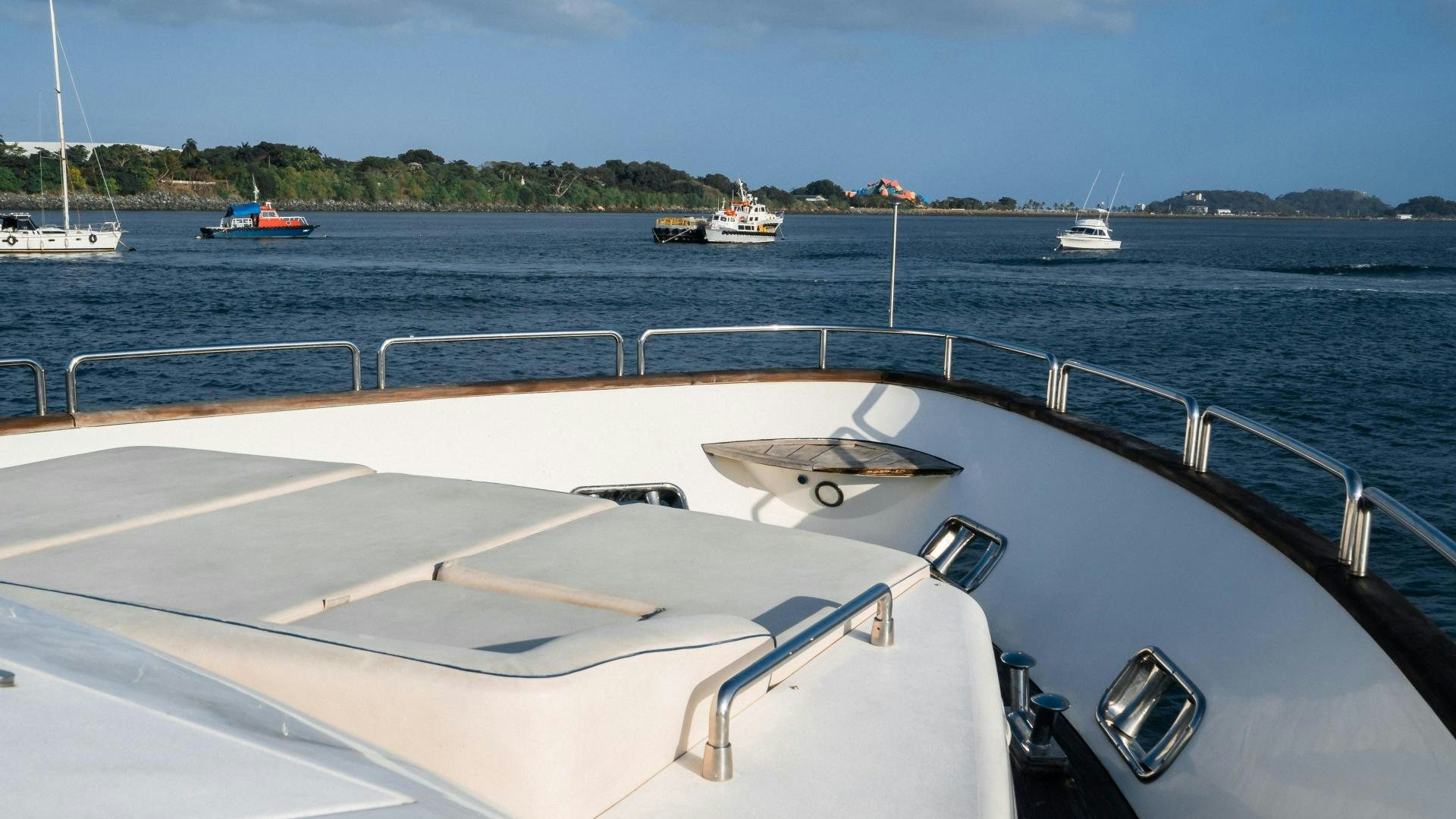 a boat on the water aboard CAMY ED Yacht for Sale