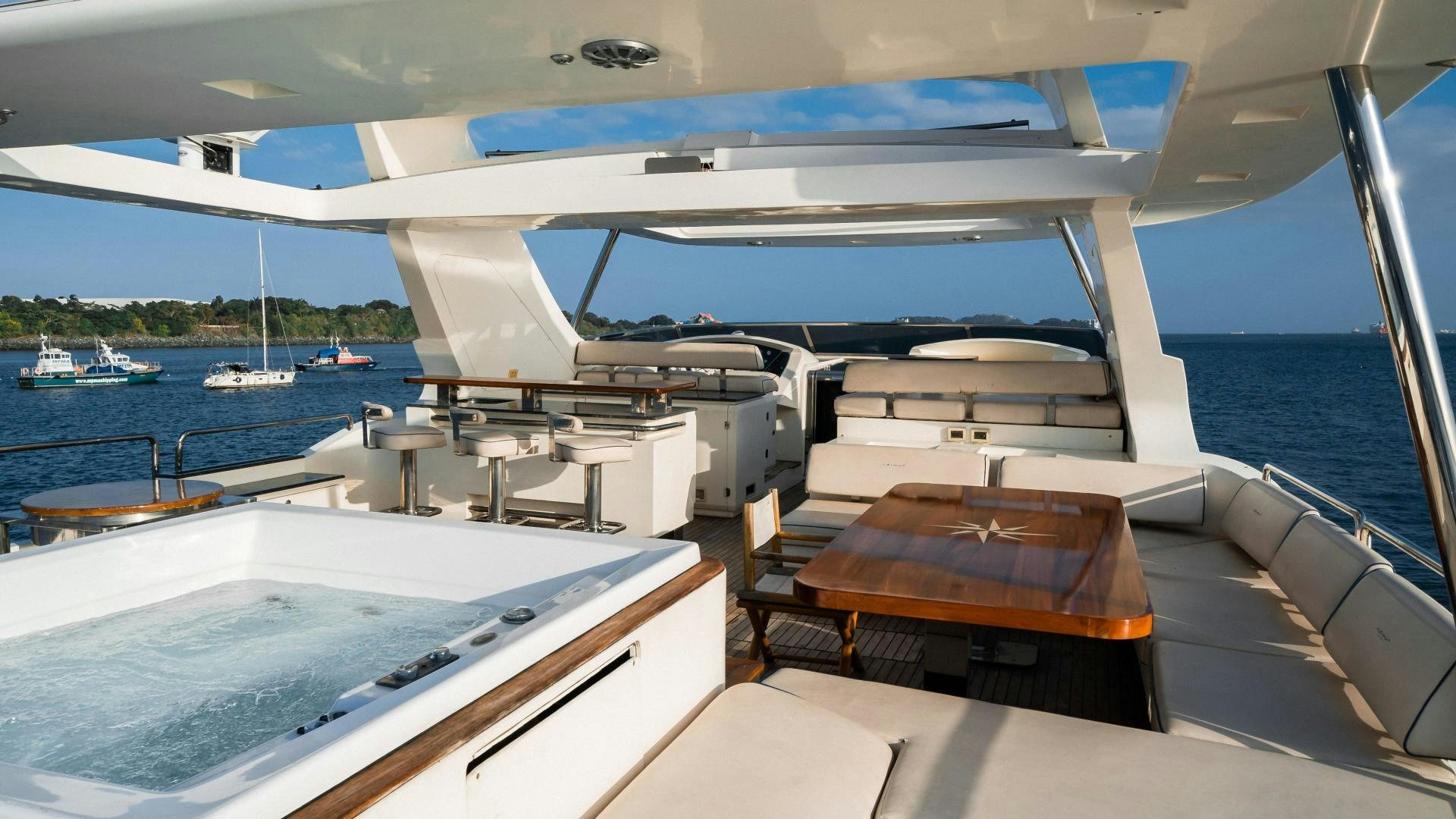 a boat on the water aboard CAMY ED Yacht for Sale
