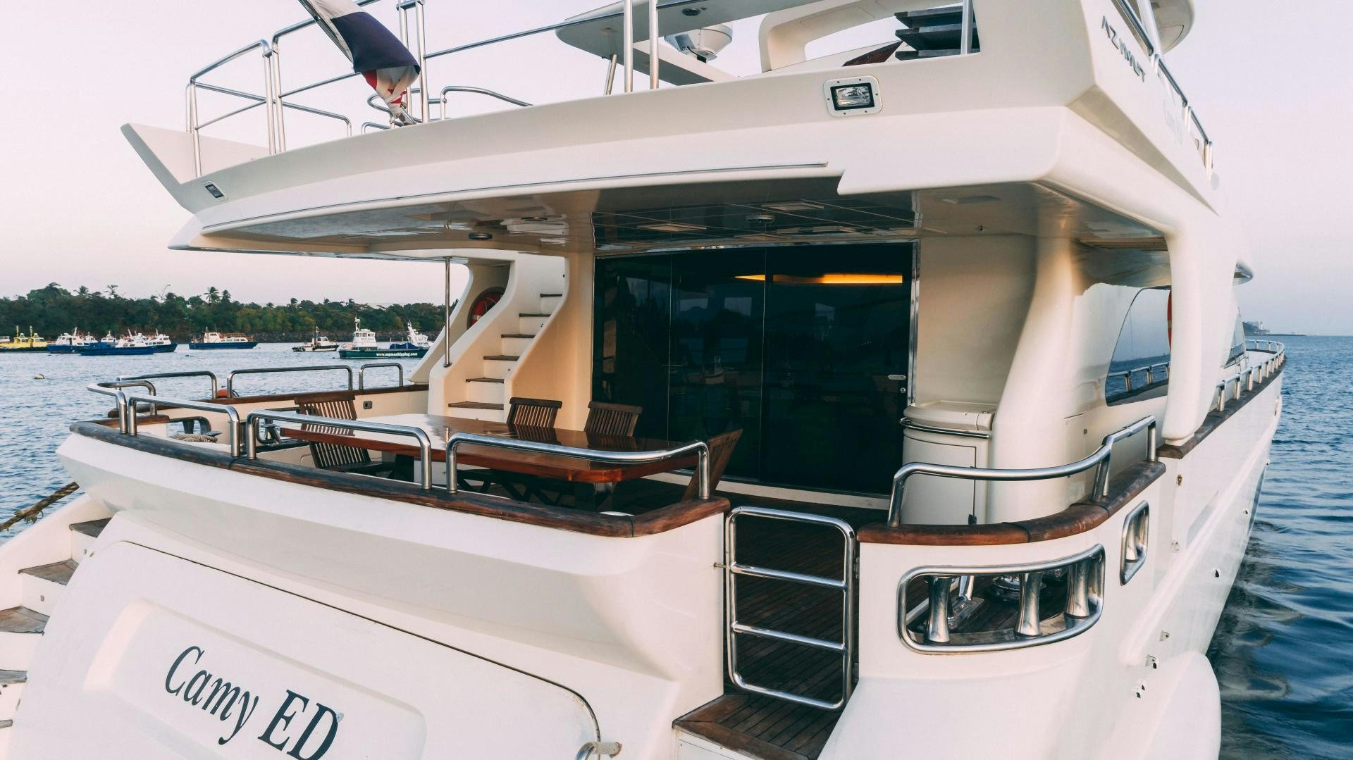 a boat on the water aboard CAMY ED Yacht for Sale