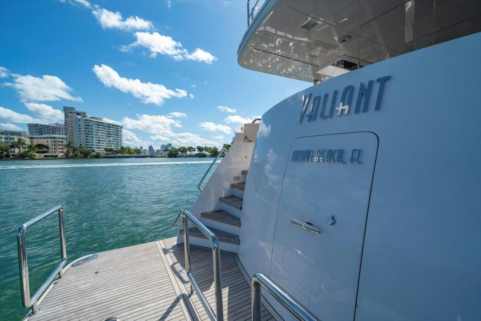 a boat on the water aboard VALIANT Yacht for Sale