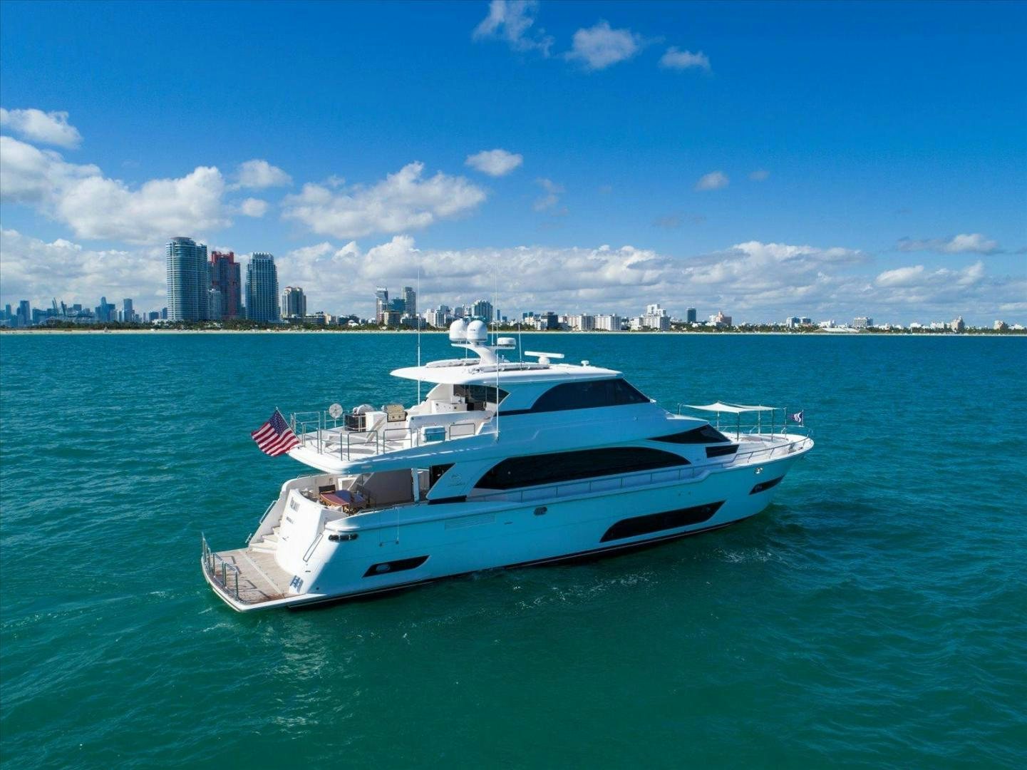 a white yacht in the water aboard VALIANT Yacht for Sale