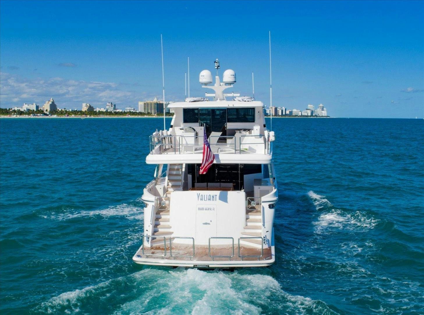 a boat on the water aboard VALIANT Yacht for Sale