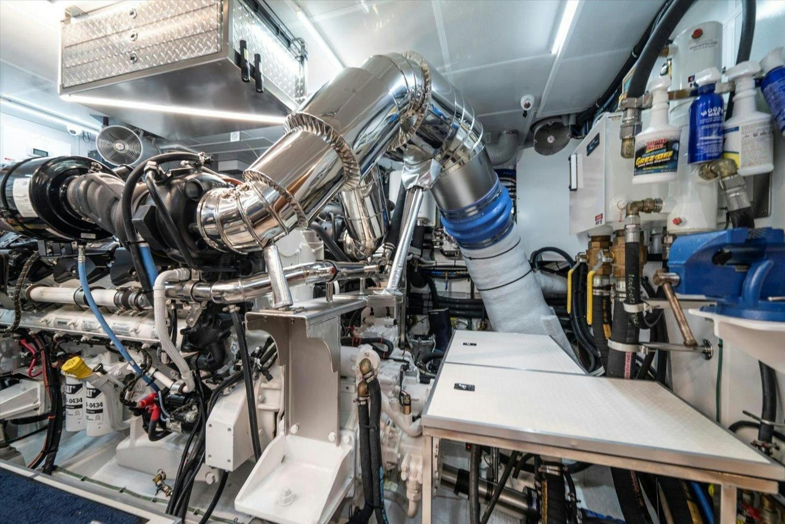 a close-up of a machine aboard VALIANT Yacht for Sale