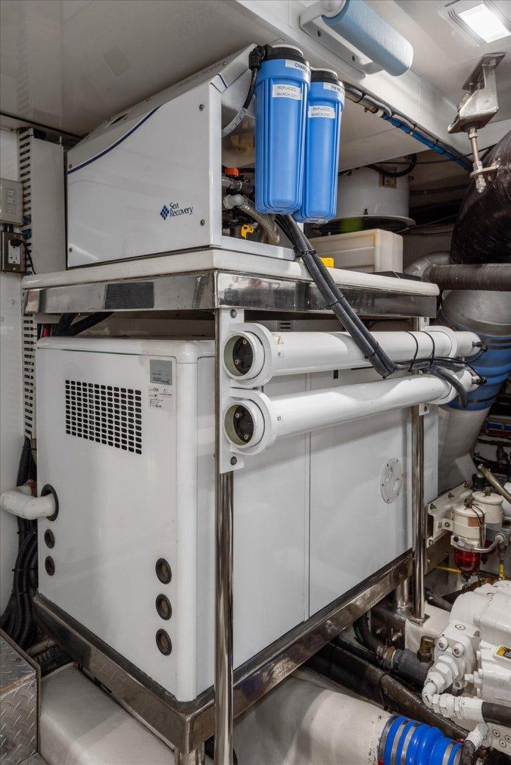 a machine with a blue tube aboard Goodlife Yacht for Sale