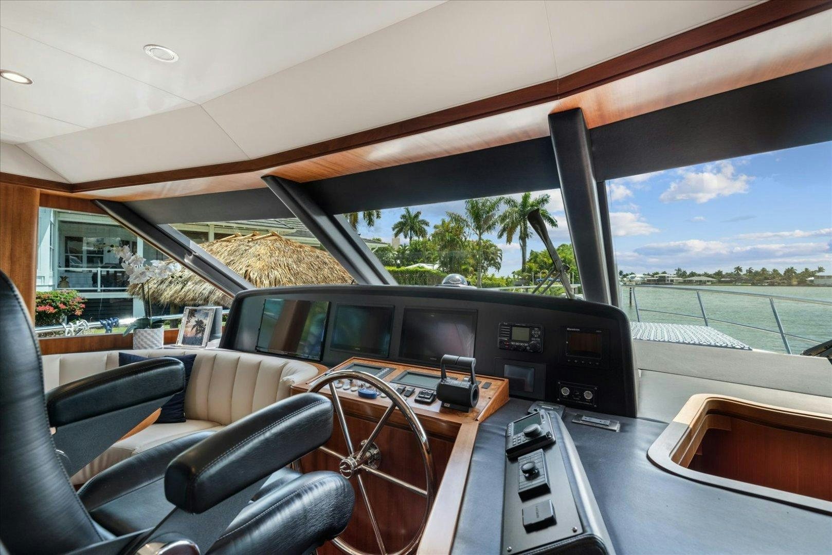 inside of a car aboard Goodlife Yacht for Sale