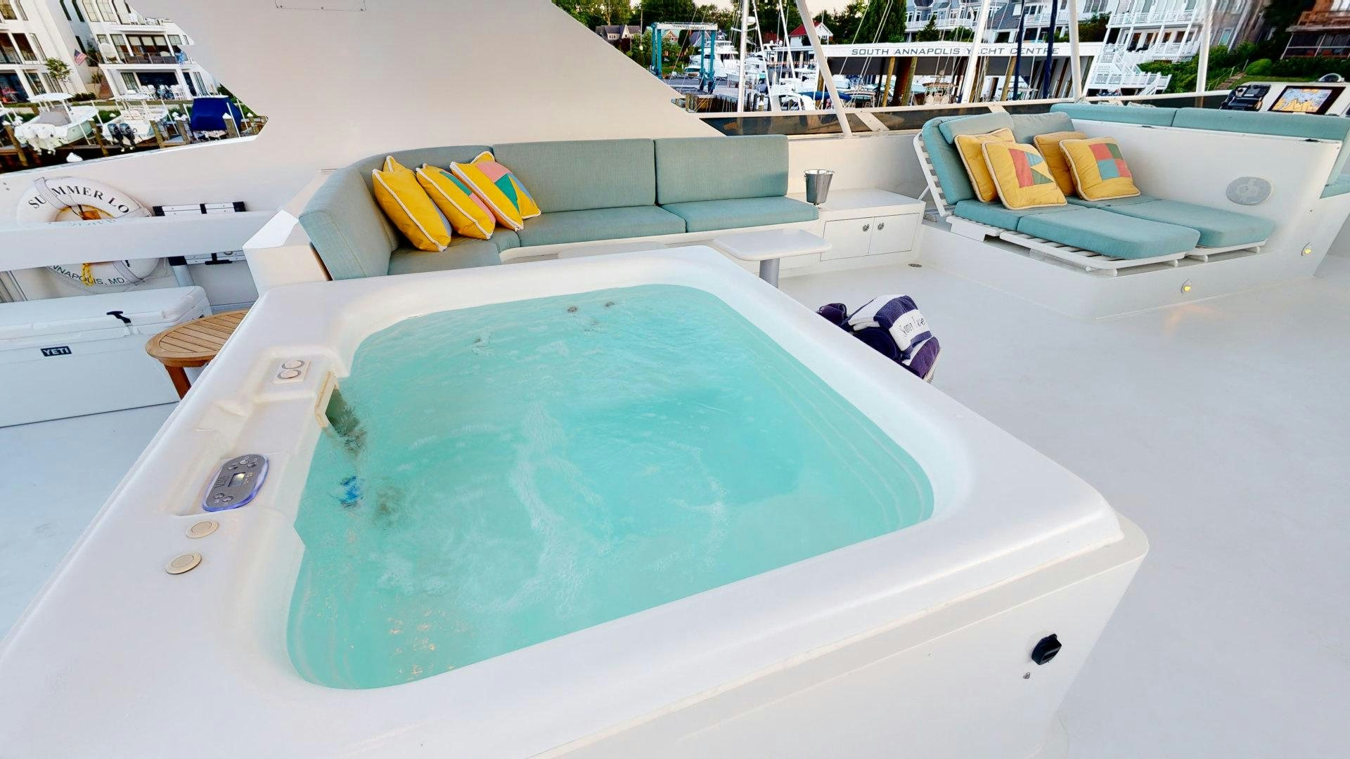 a pool on a boat aboard SUMMER LOVE Yacht for Sale