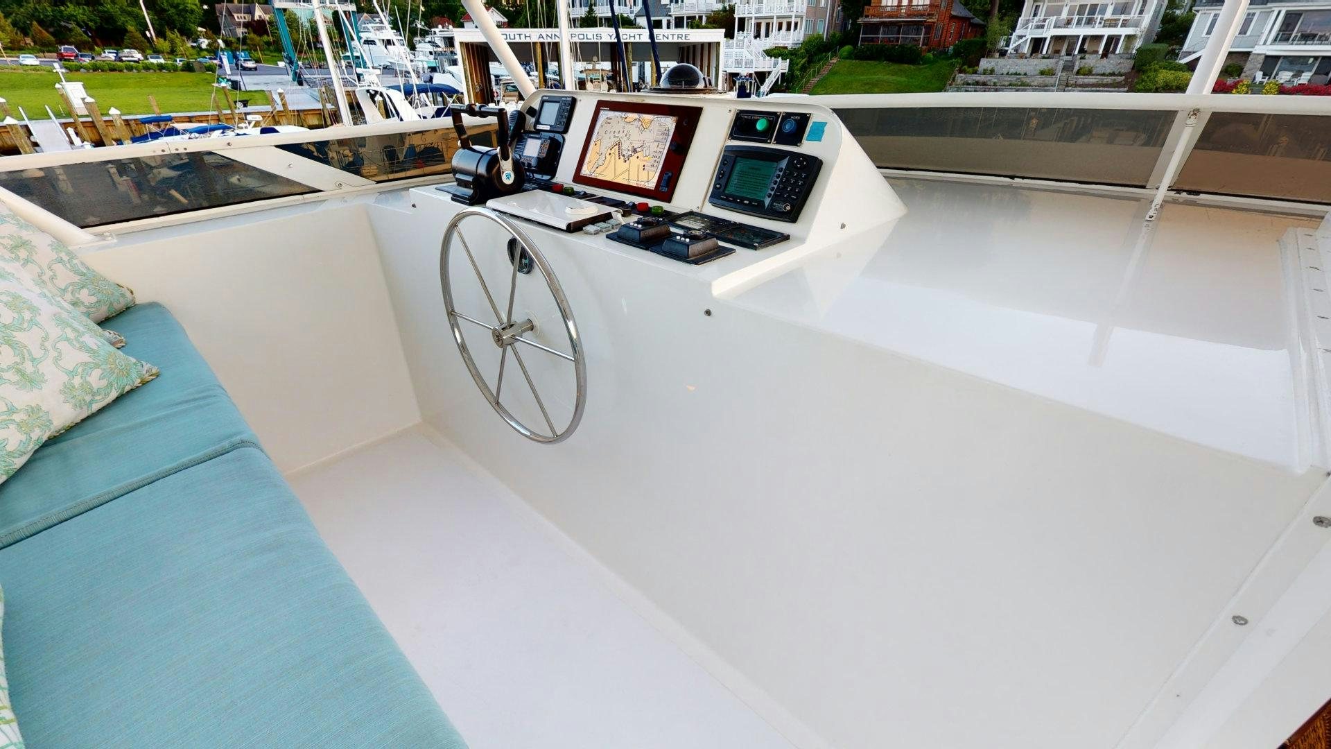 a model of a boat on a body of water aboard SUMMER LOVE Yacht for Sale