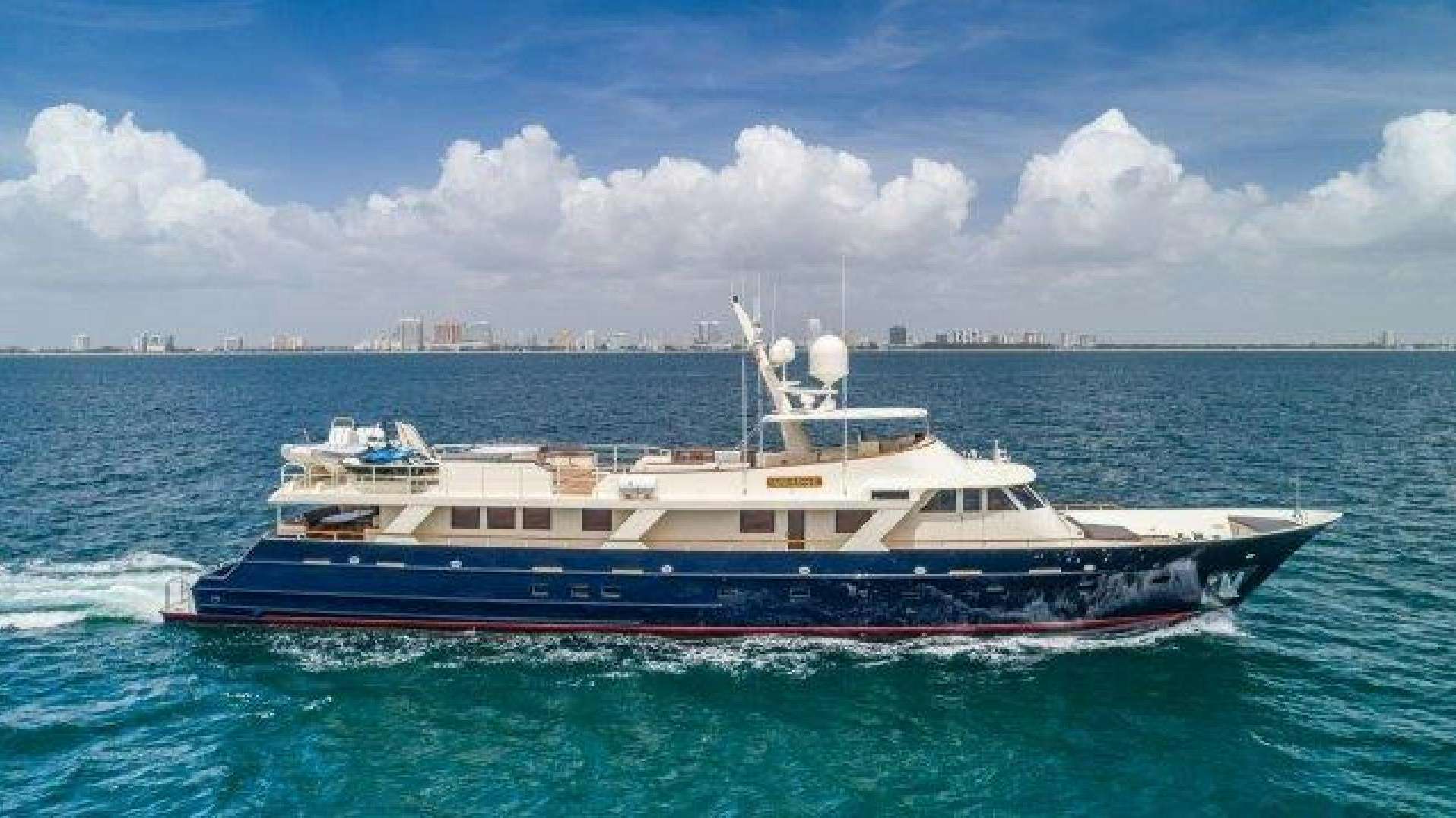 a boat in the water aboard ARIADNE Yacht for Sale
