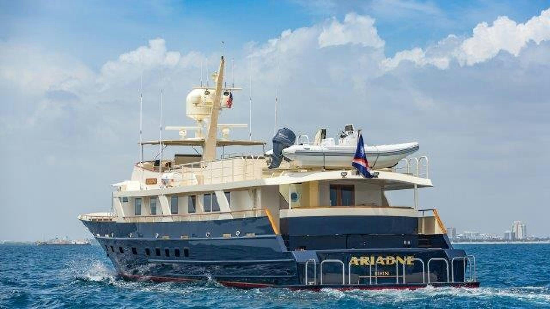 a boat in the water aboard ARIADNE Yacht for Sale