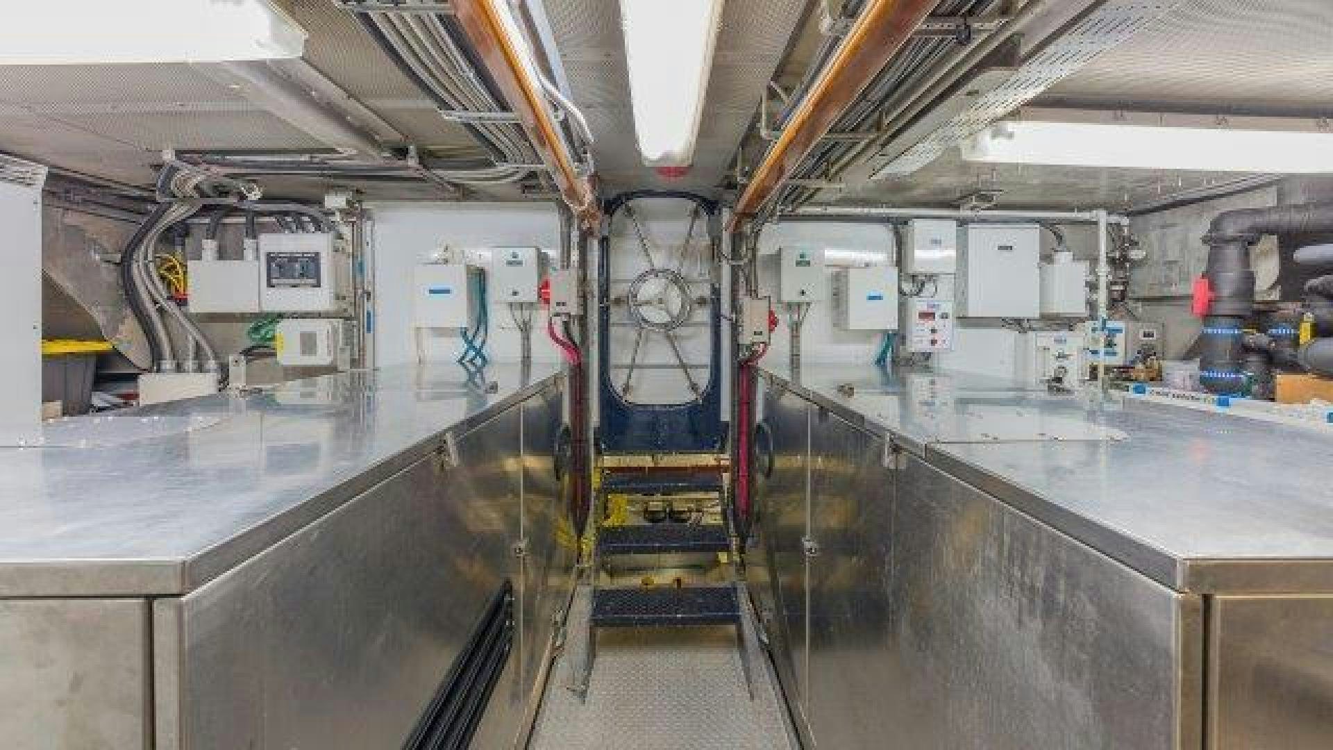 a large factory with machinery aboard ARIADNE Yacht for Sale