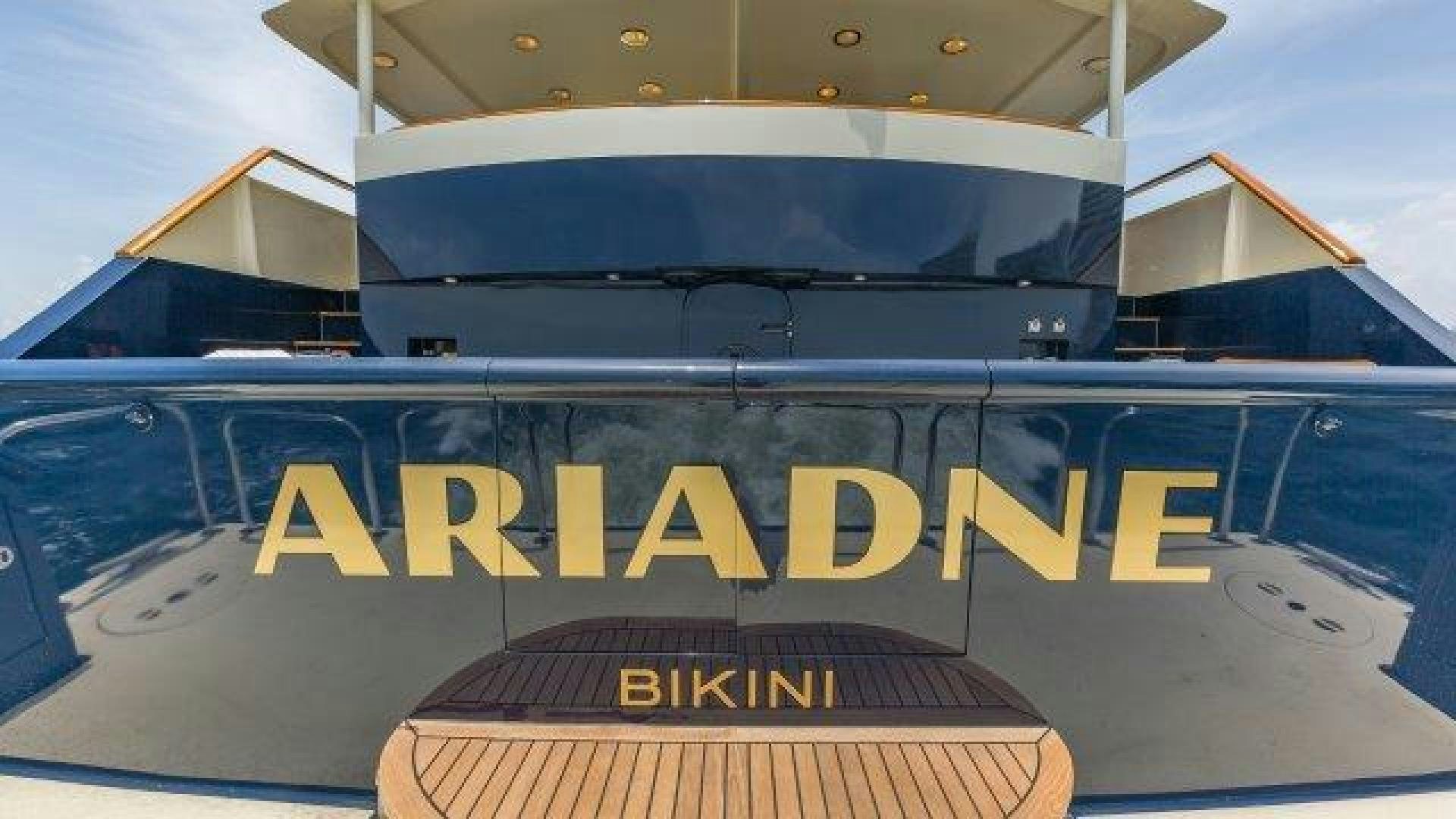 the front of a boat aboard ARIADNE Yacht for Sale