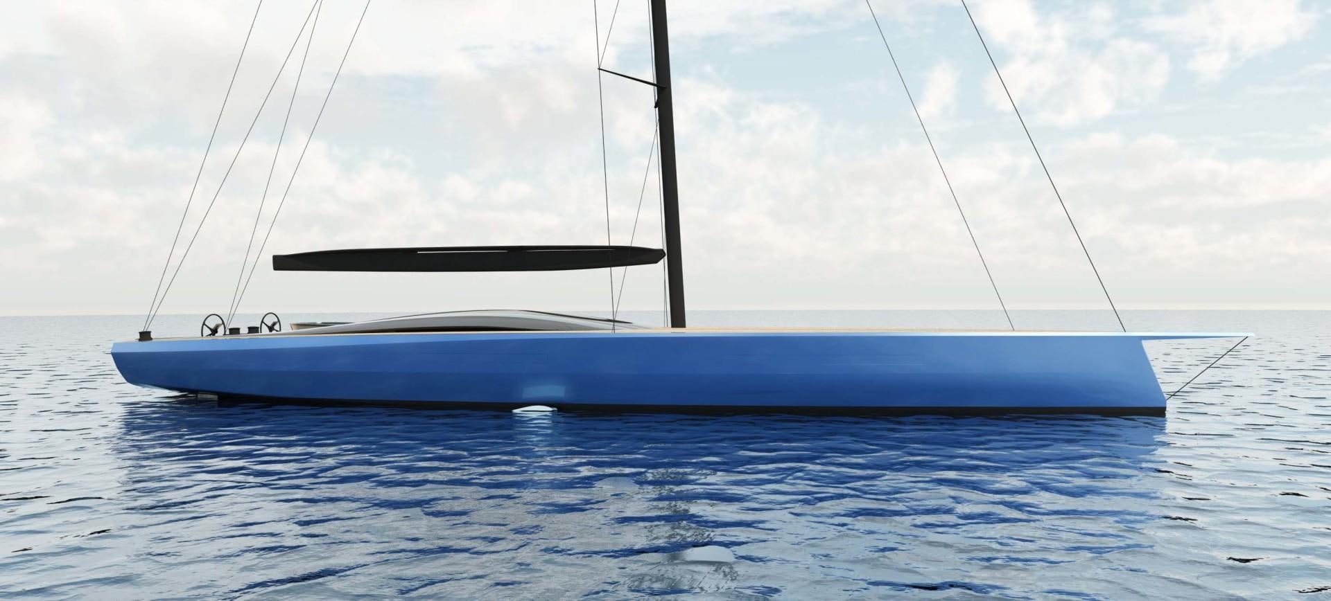 a boat in the water aboard INFINITI 105 Yacht for Sale