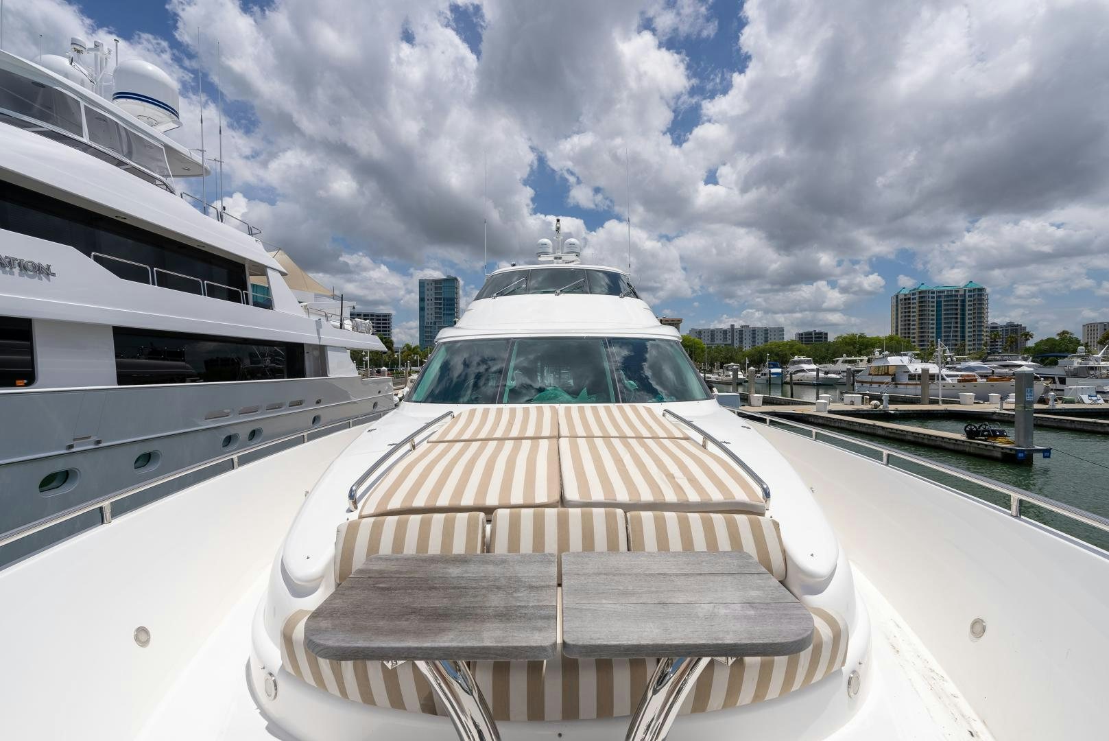 a boat on a river aboard ENCORE Yacht for Sale