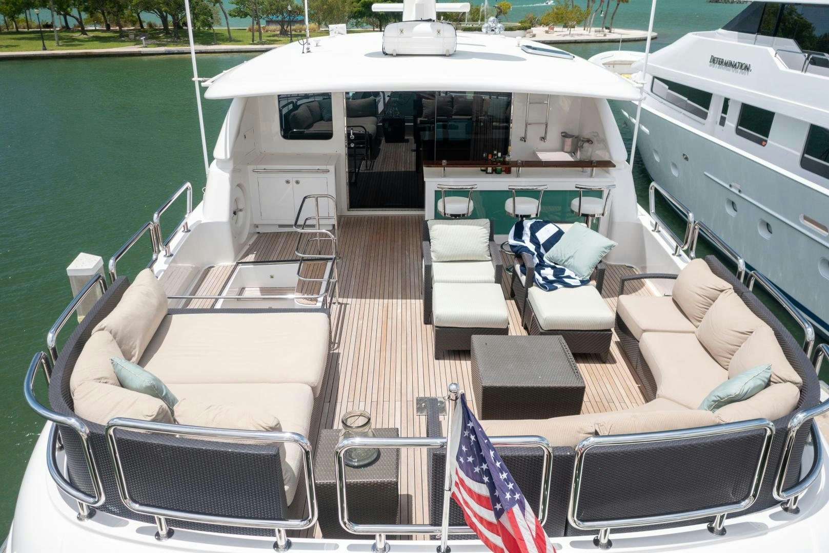 a boat on the water aboard ENCORE Yacht for Sale