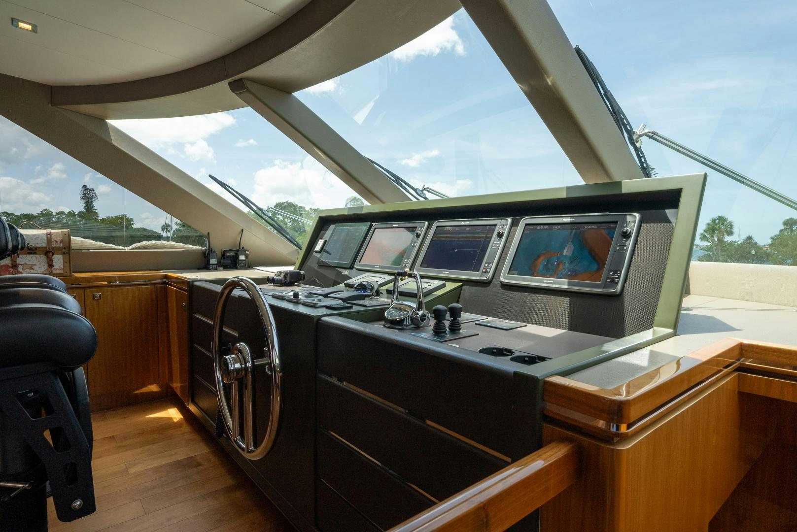 inside of a tent aboard ENCORE Yacht for Sale