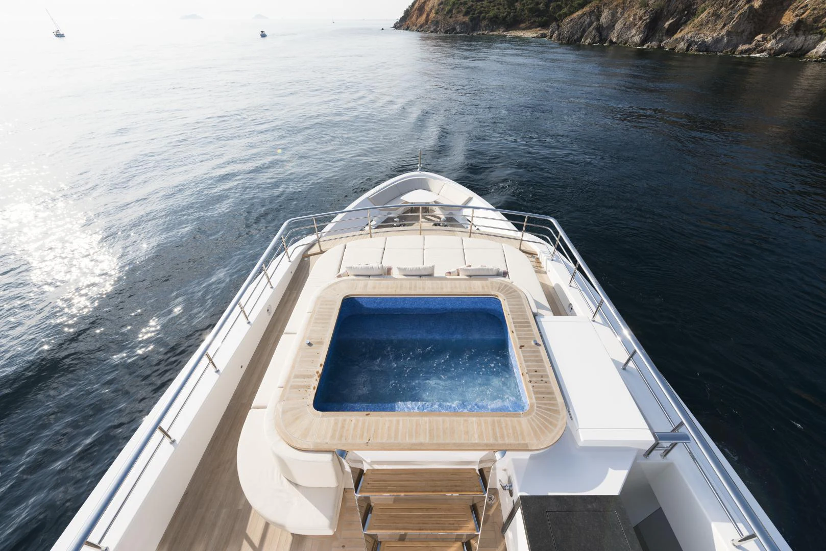 a boat on the water aboard ALFRESCO 125 Yacht for Sale