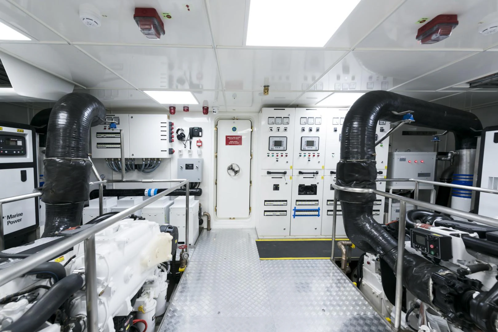 inside of a factory aboard ALFRESCO 125 Yacht for Sale