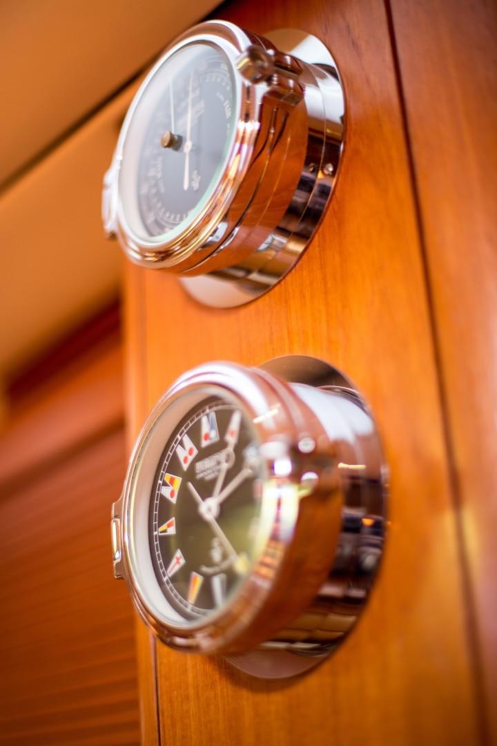 a close up of a watch aboard UMIKO Yacht for Sale