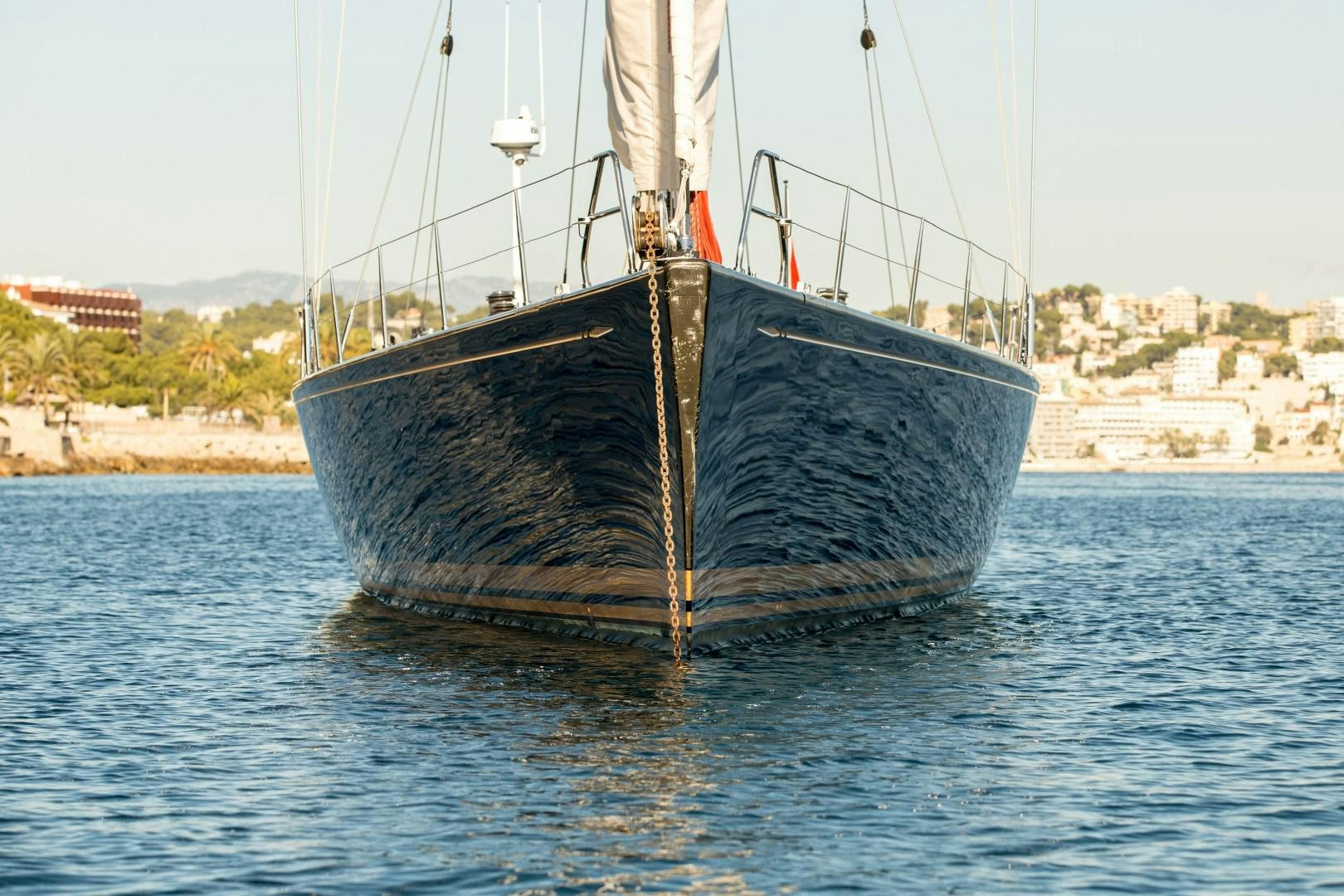 a boat in the water aboard UMIKO Yacht for Sale