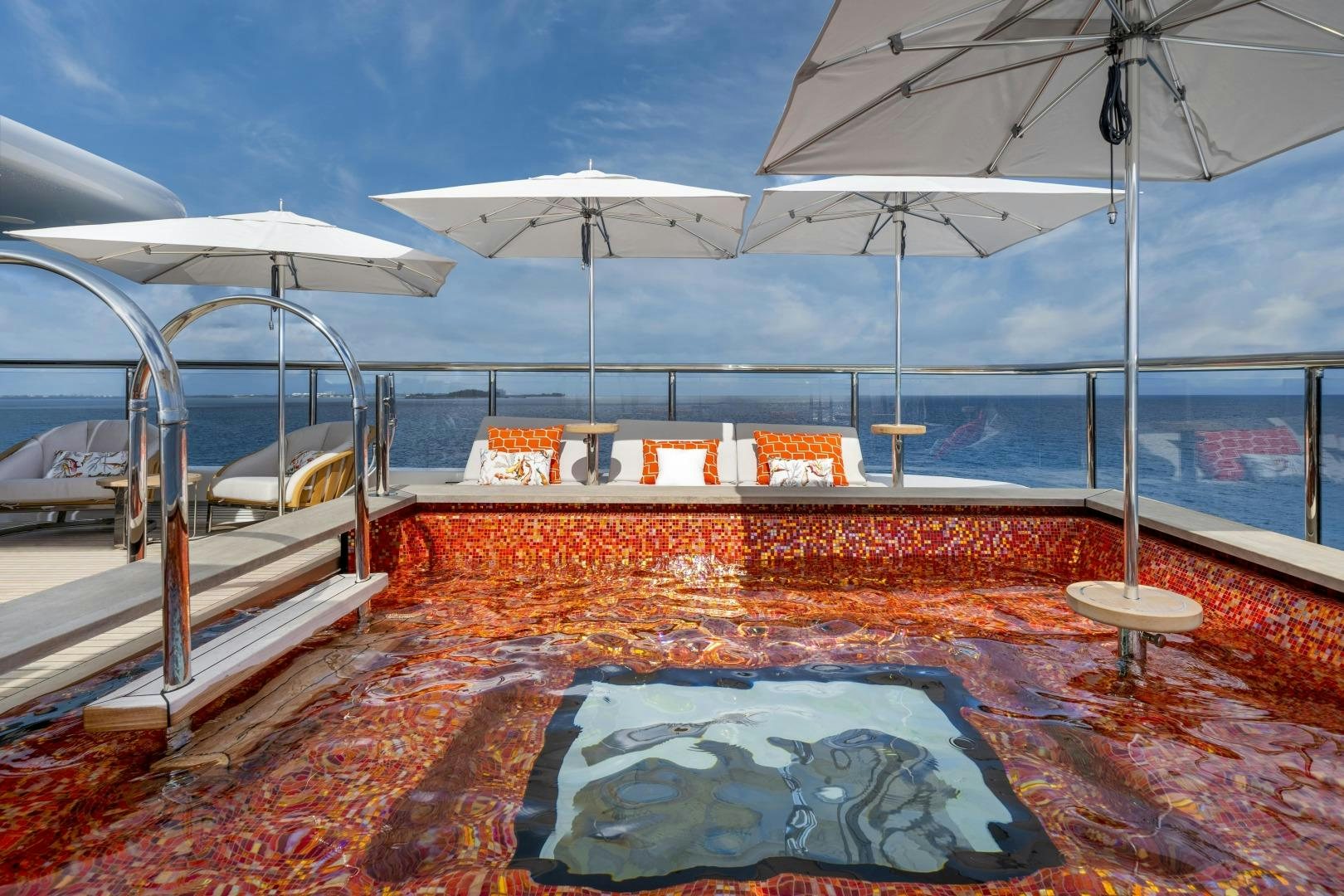 a boat on the water aboard ATOMIC Yacht for Sale