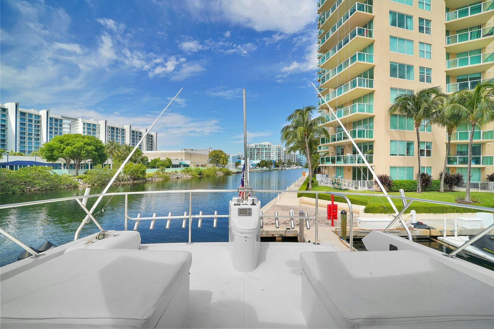 a body of water with buildings around it aboard STEALIN TIME Yacht for Sale