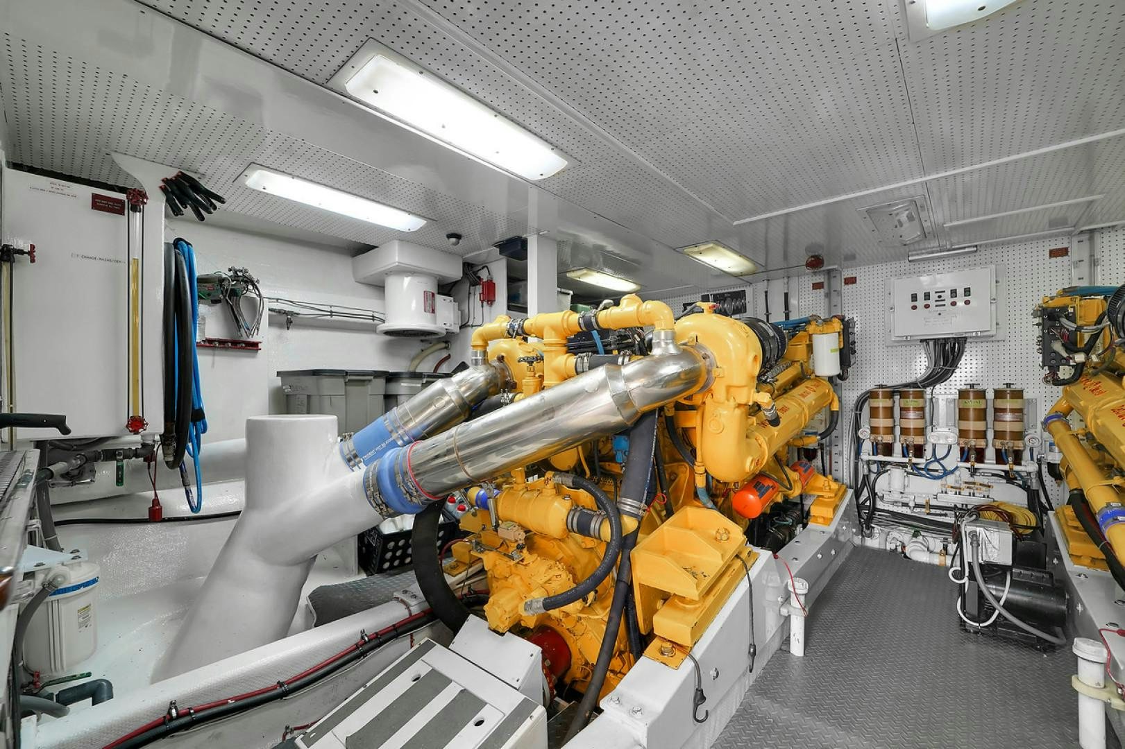 a machine in a factory aboard STEALIN TIME Yacht for Sale