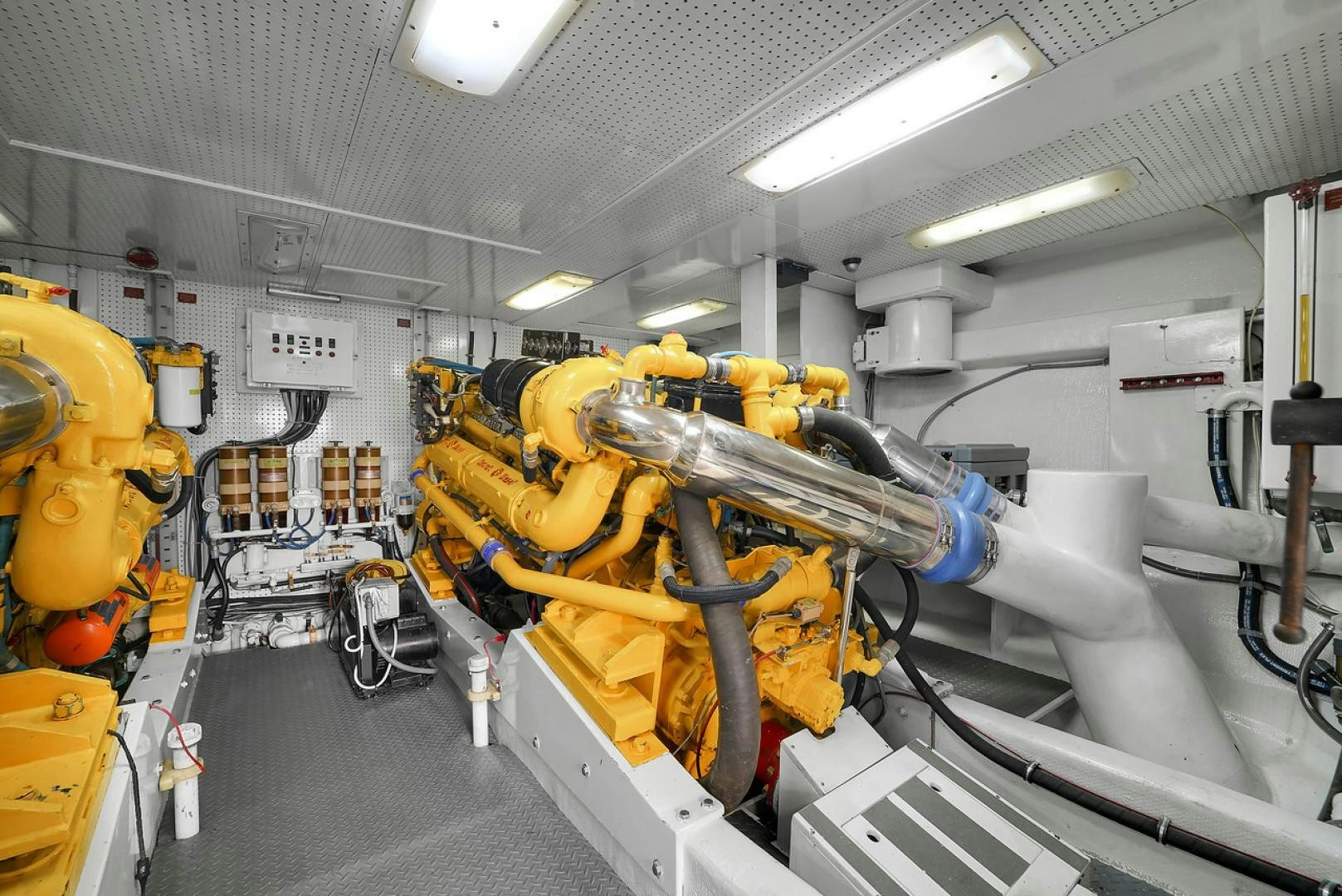 a machine in a factory aboard STEALIN TIME Yacht for Sale