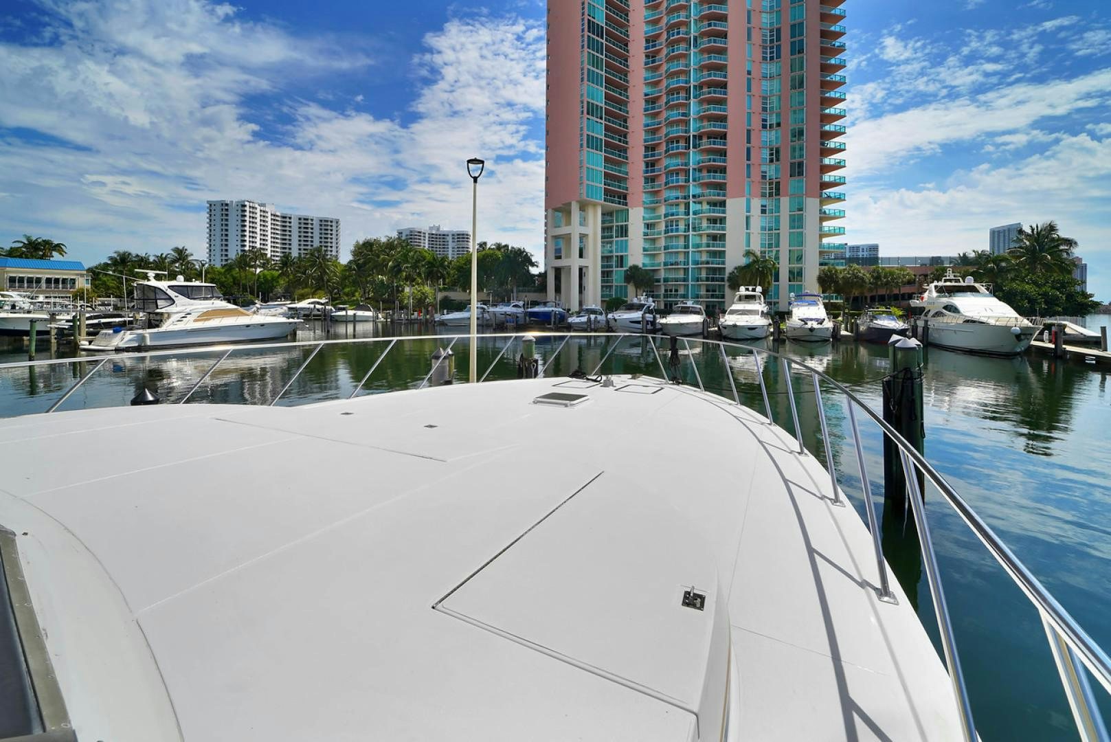 a boat in a harbor aboard STEALIN TIME Yacht for Sale