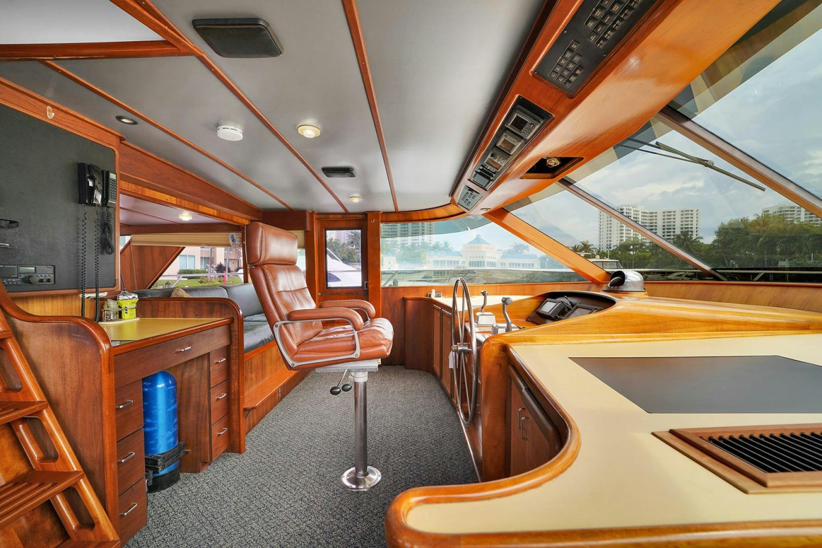 inside of a bus aboard STEALIN TIME Yacht for Sale