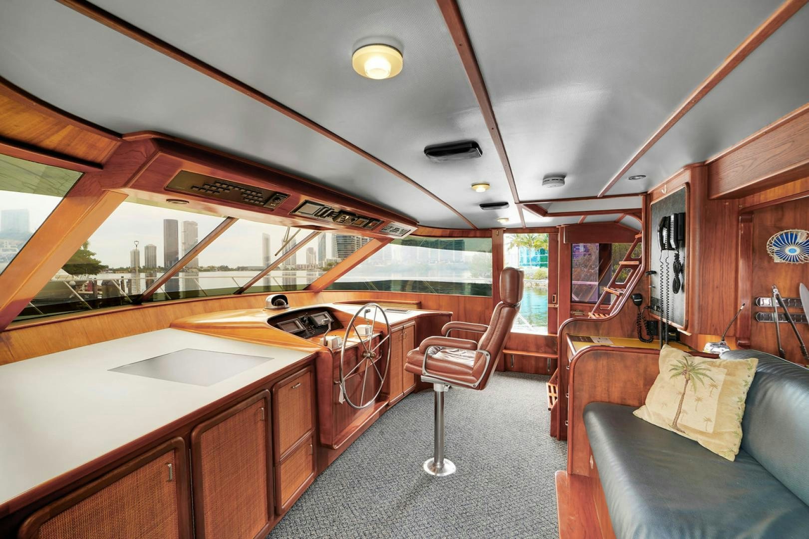 inside of a boat aboard STEALIN TIME Yacht for Sale