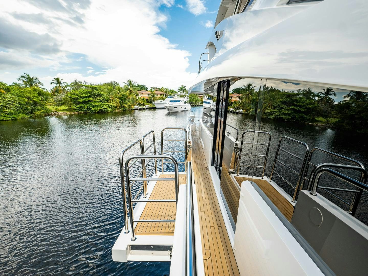 a boat on the water aboard TATIS Yacht for Sale
