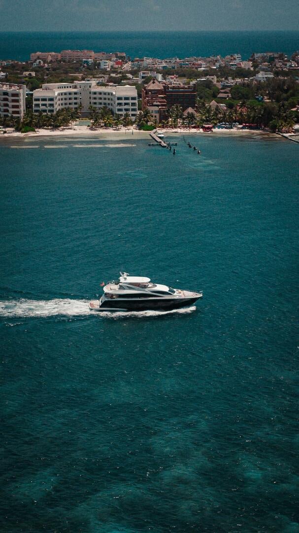 a boat sailing on the sea aboard TATIS Yacht for Sale