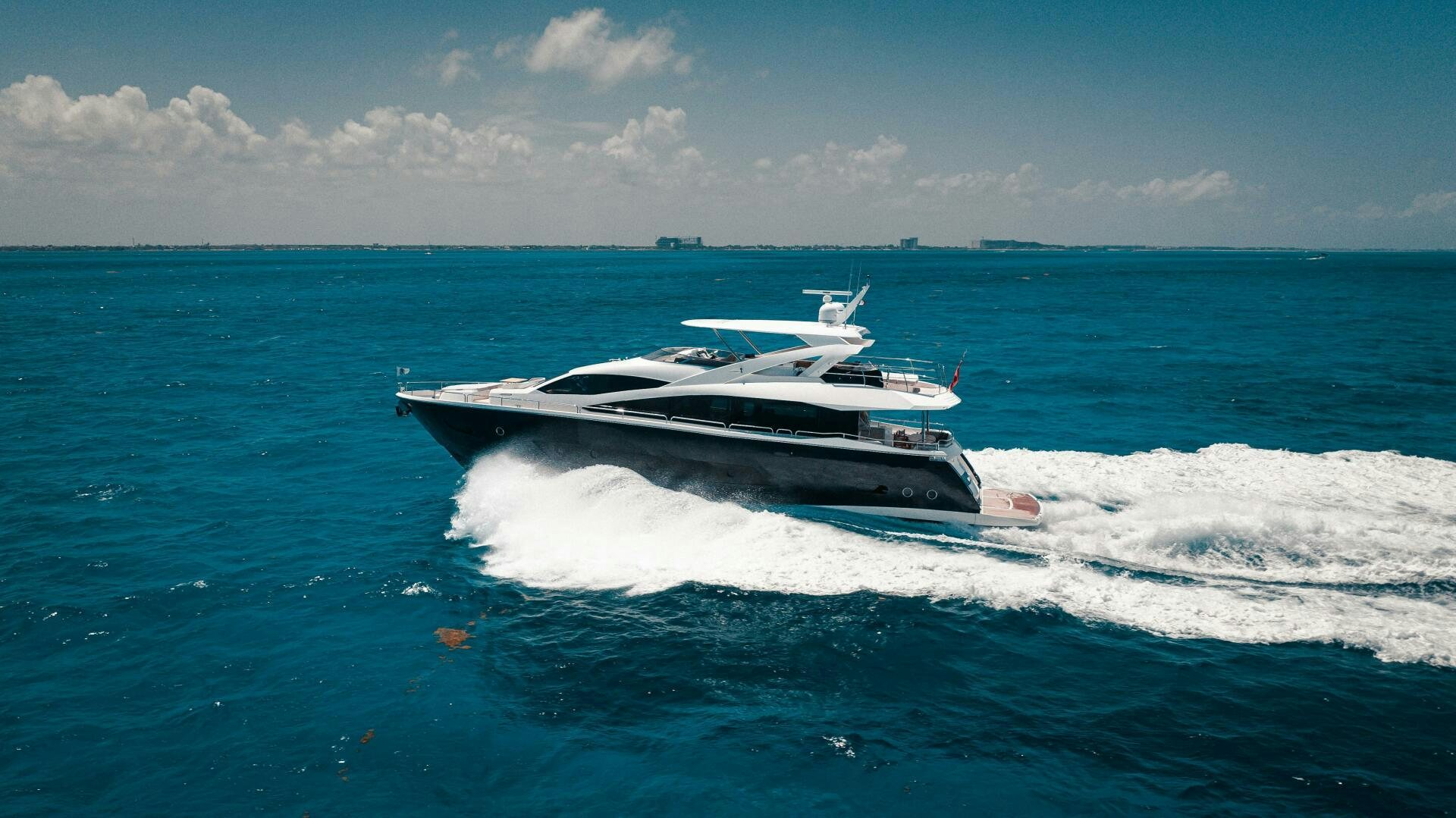 a boat on the water aboard TATIS Yacht for Sale